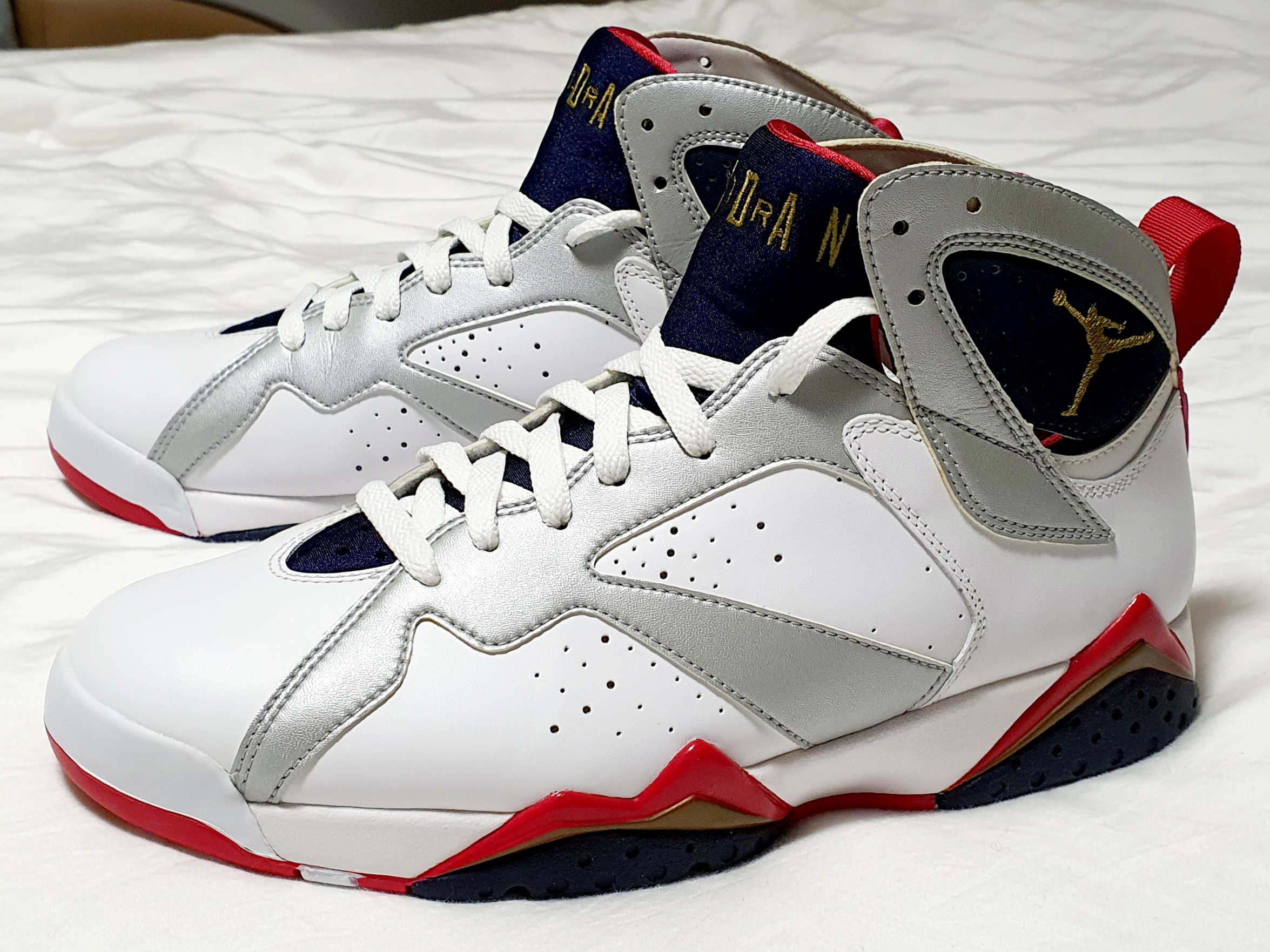 Jordan 7 Retro Olympic 2004 착용 스타일 - 1