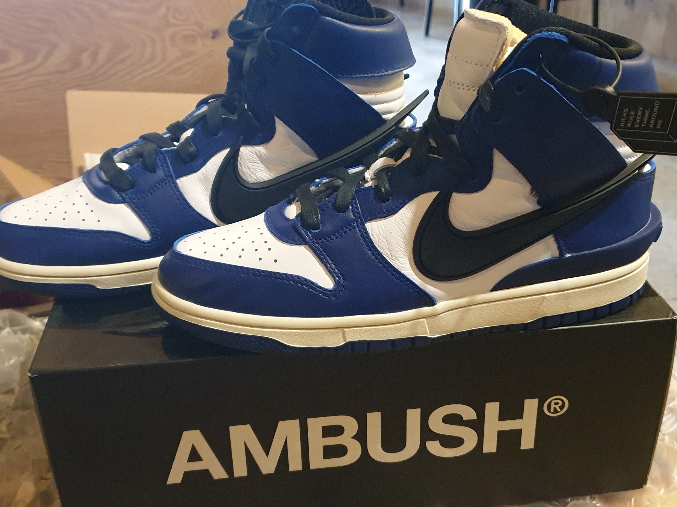 Nike x Ambush Dunk High Deep Royal Blue 착용 스타일