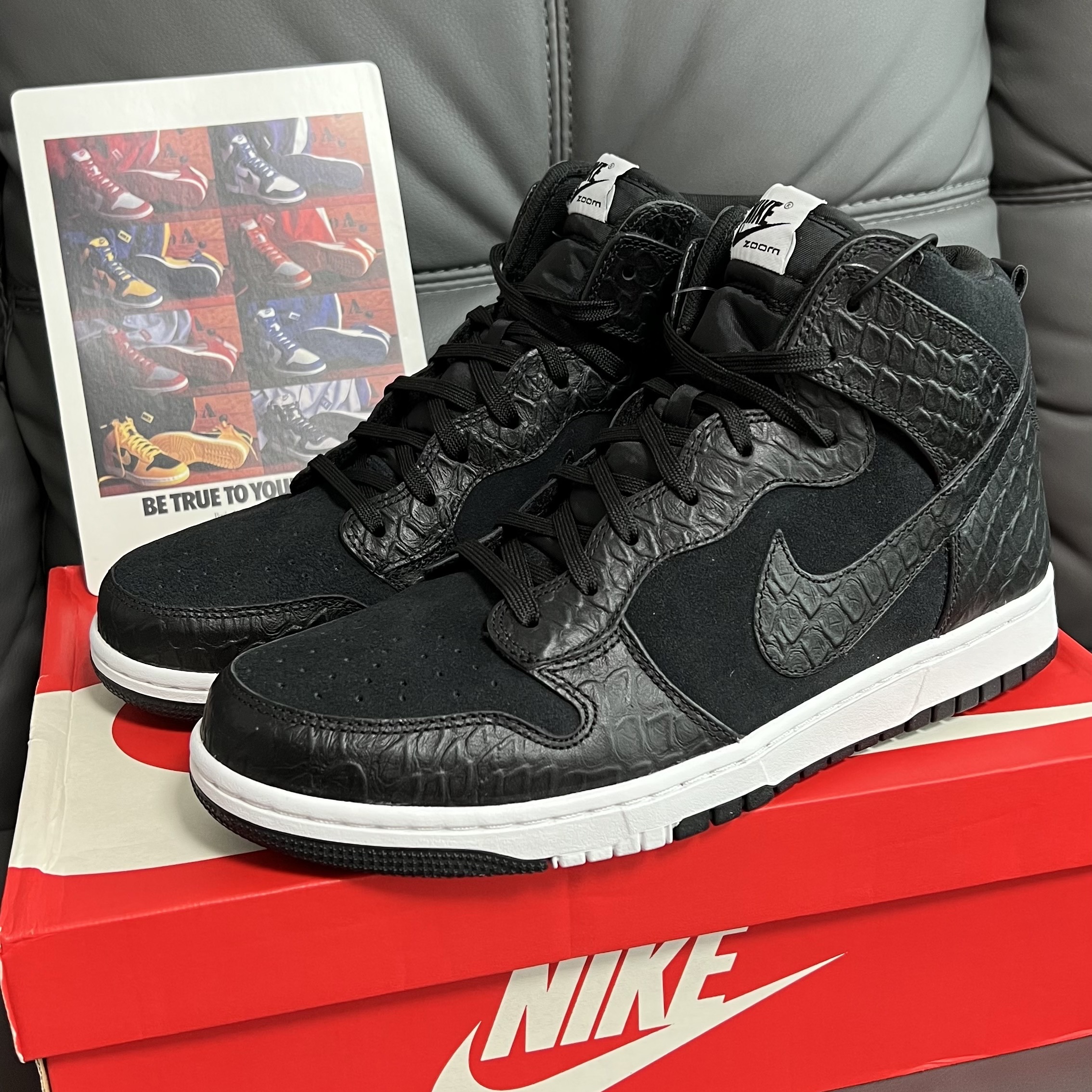 Nike Dunk High CMFT Premium Croc 착용 스타일 - 1