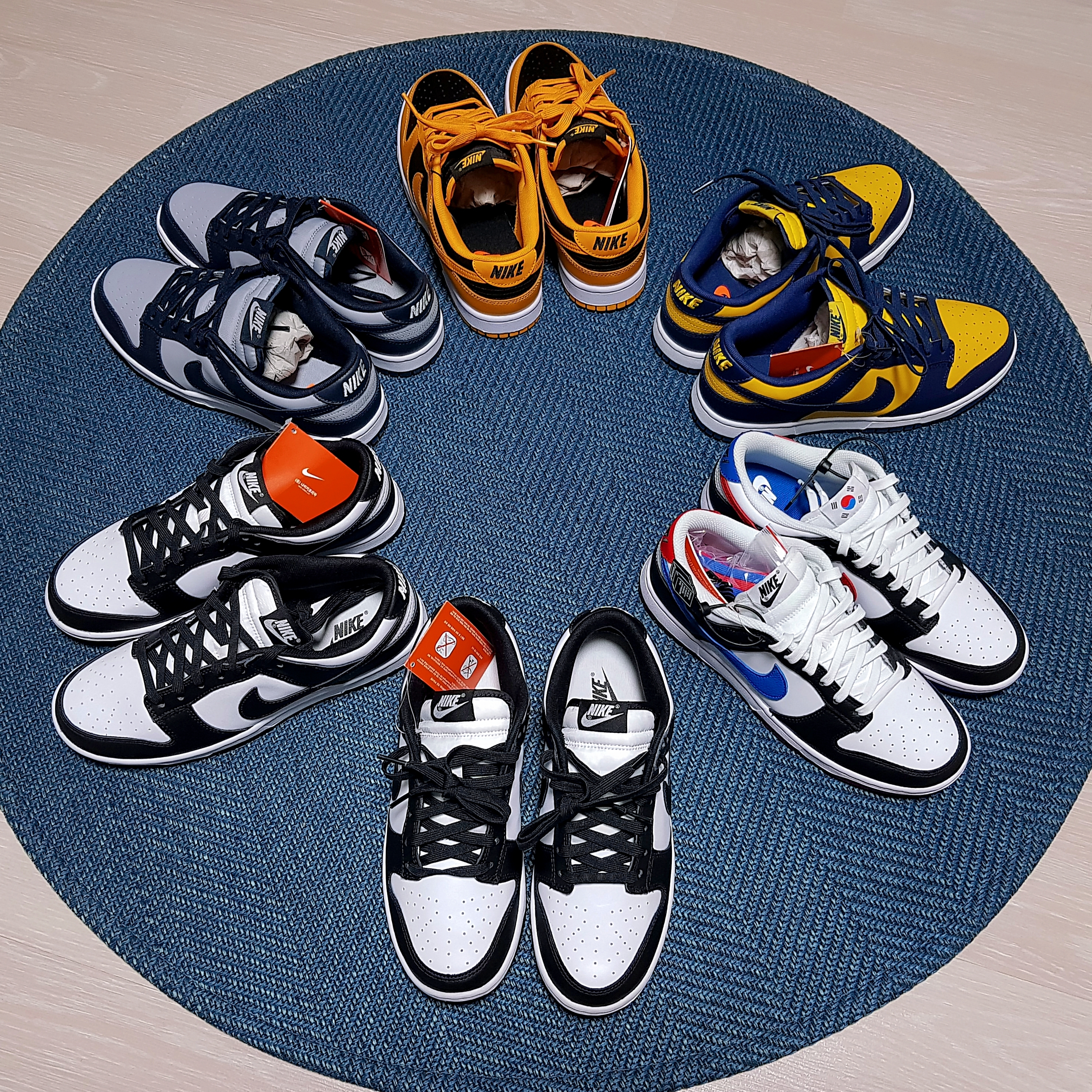 Nike Dunk Low Retro Black, Nike Dunk Low Retro Championship Grey 착용 스타일