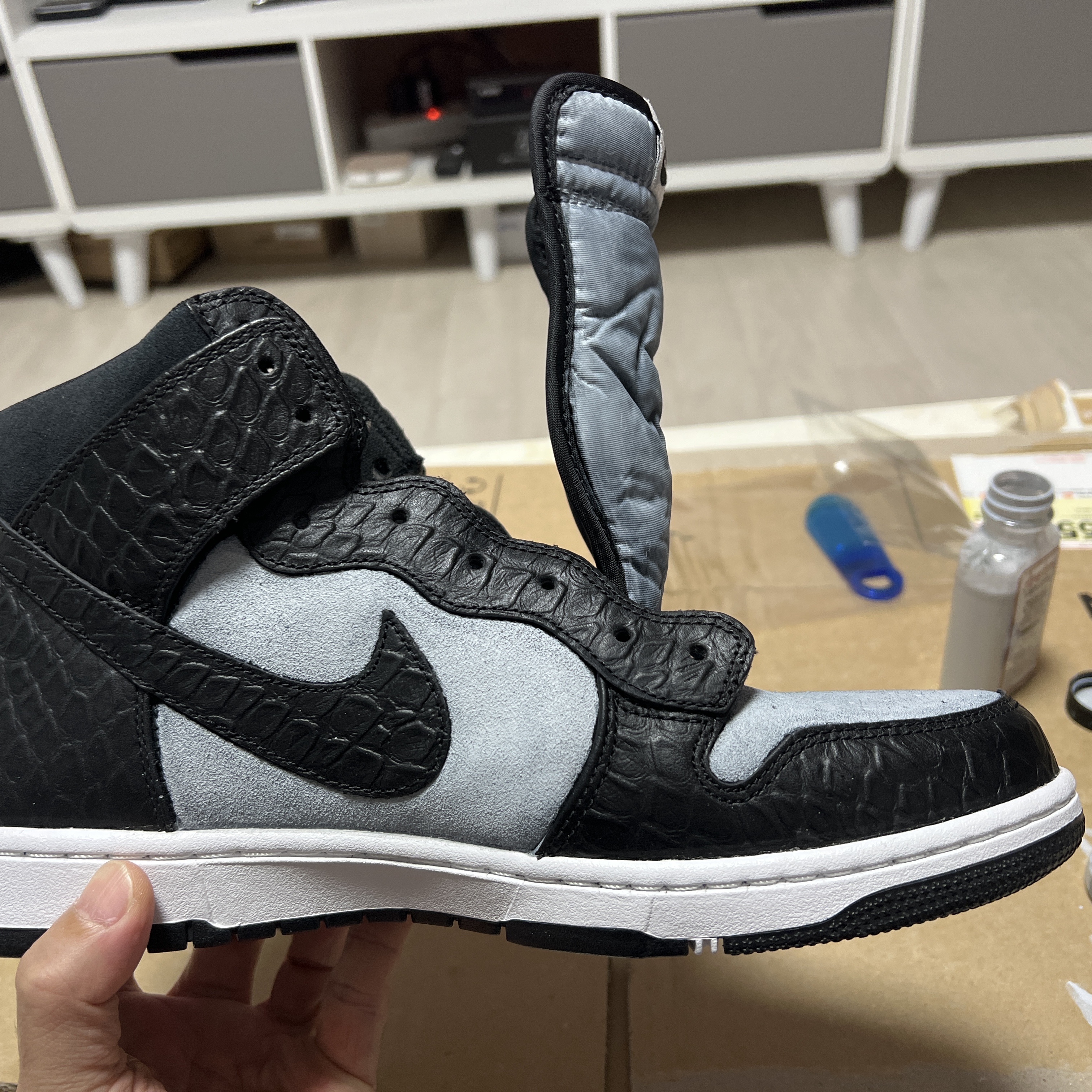 Nike Dunk High CMFT Premium Croc 착용 스타일 - 2