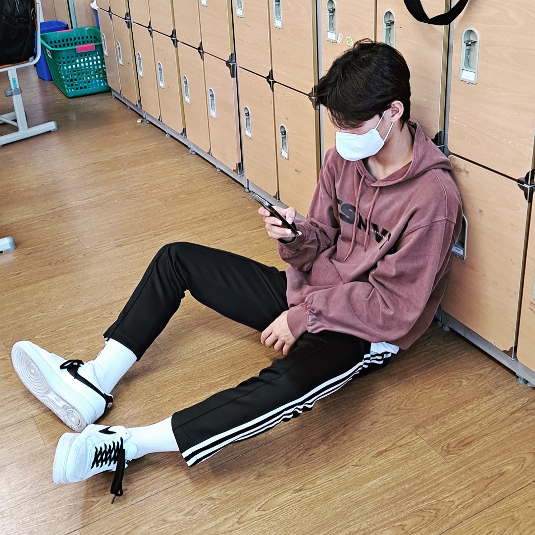 Nike Air Force 1 '07 White Black 착용 스타일