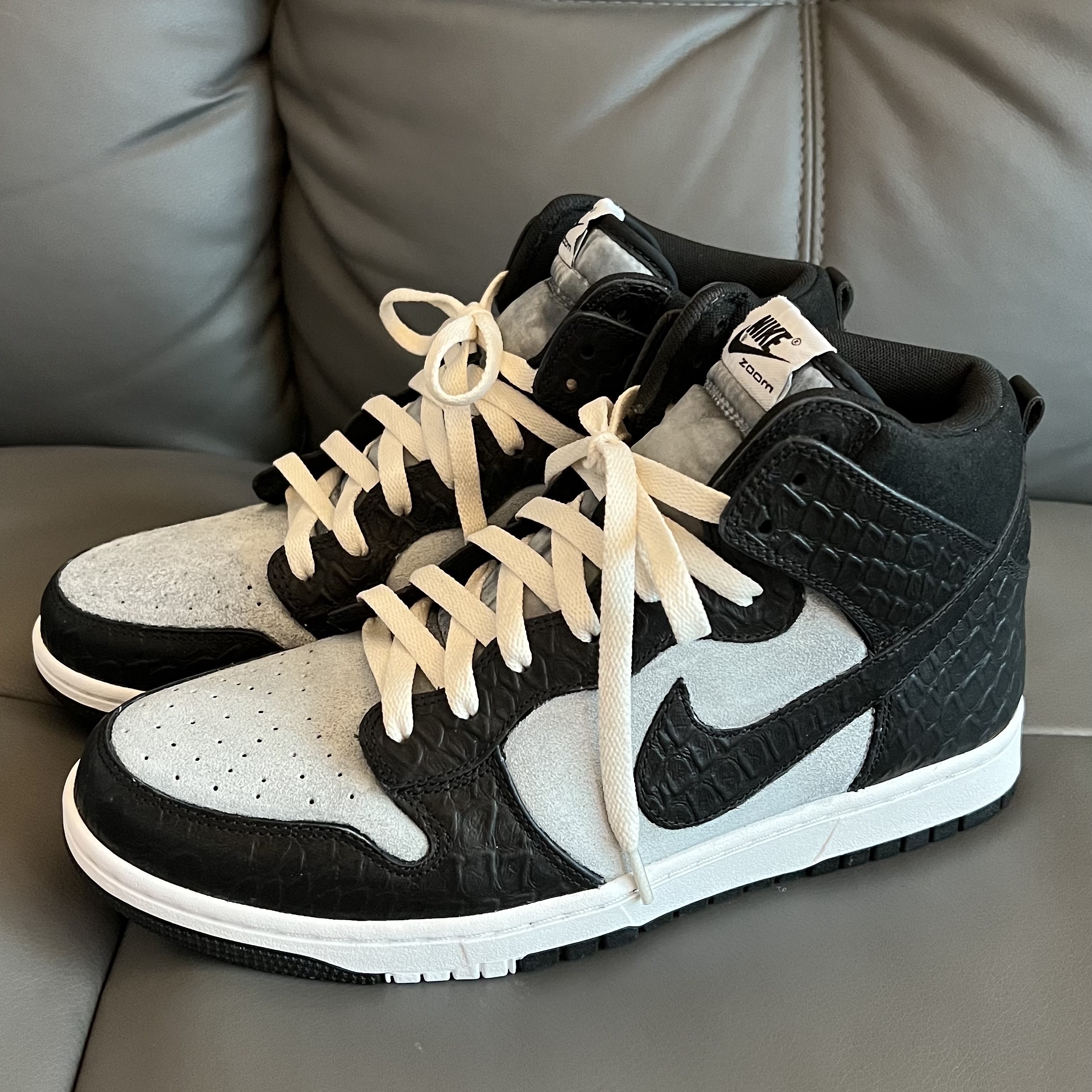 Nike Dunk High CMFT Premium Croc 착용 스타일 - 4
