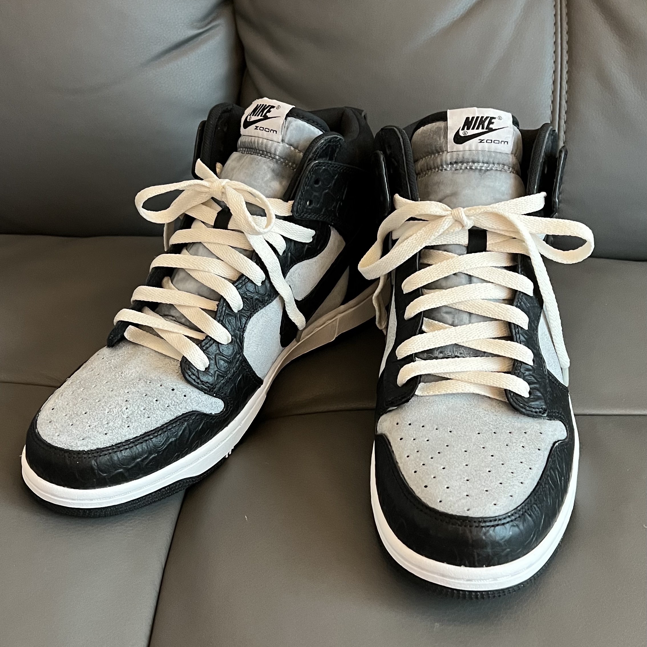 Nike Dunk High CMFT Premium Croc 착용 스타일 - 5