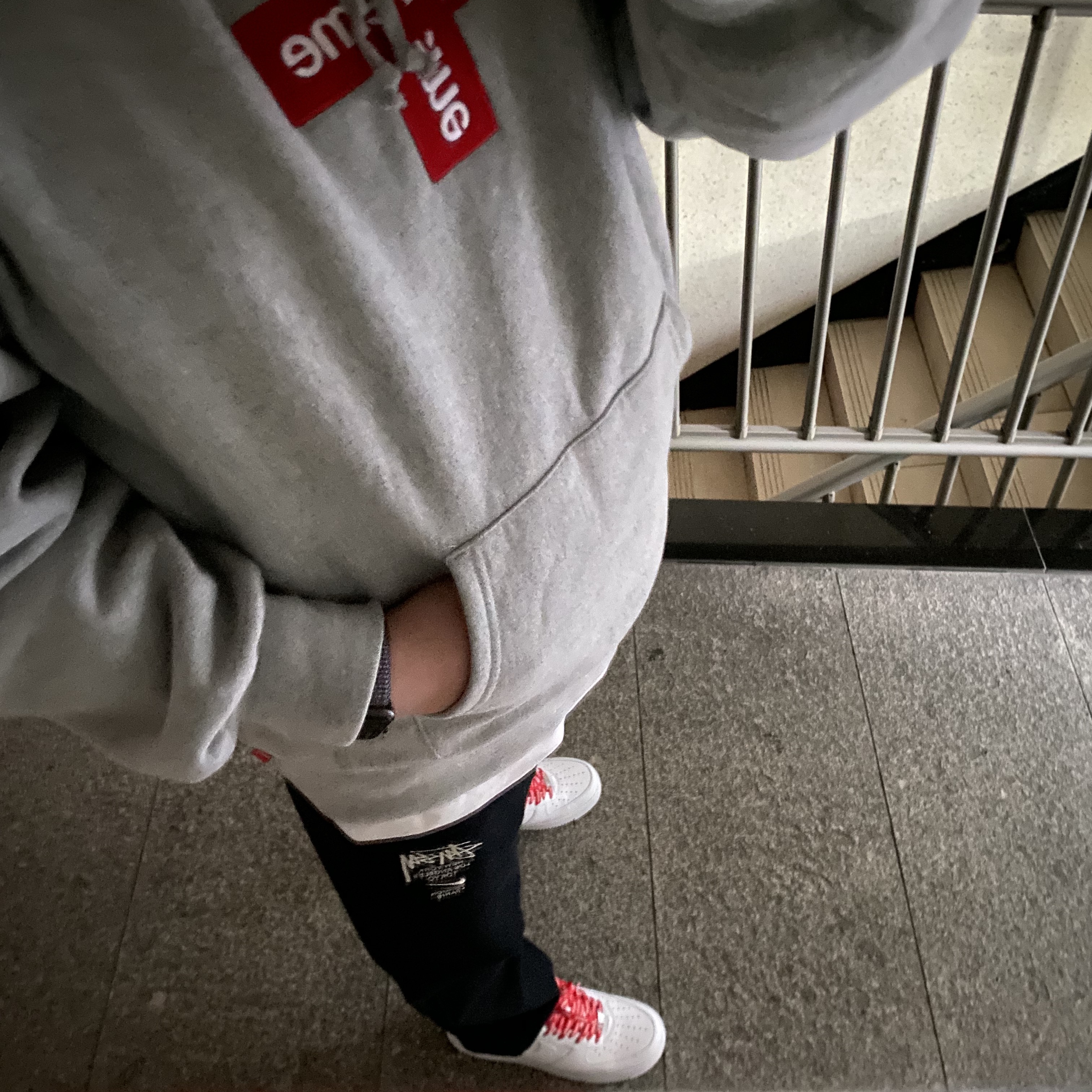 Nike x Supreme Air Force 1 Low White, Nike x Stussy NRG ZR Fleece Pants Black - US/EU 착용 스타일