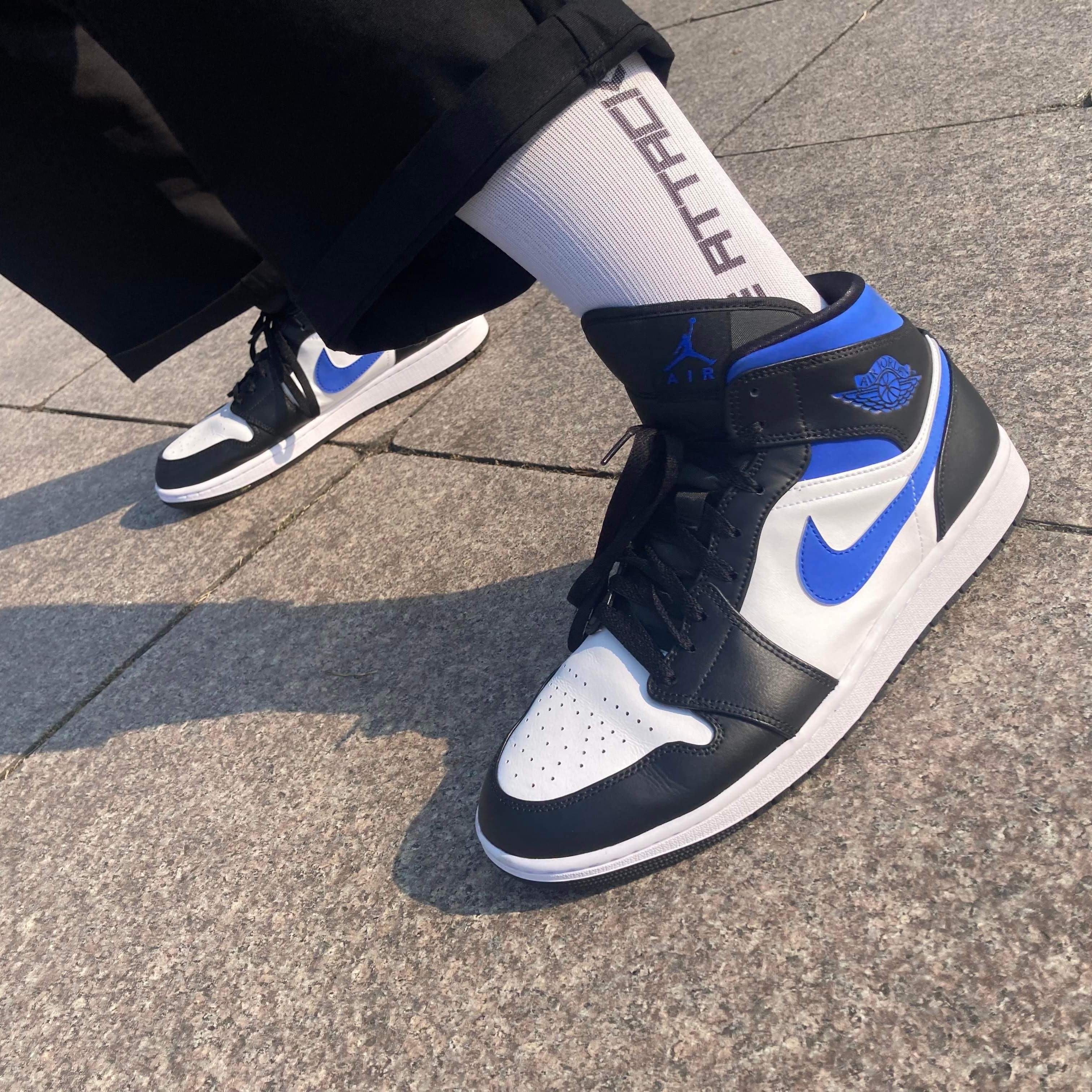 Jordan 1 Mid Racer Blue 착용 스타일