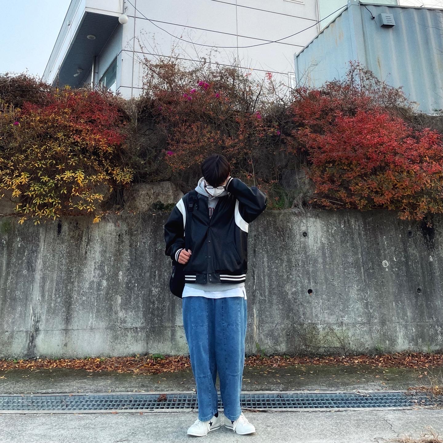 Converse One Star Ox HanByeol Egret 착용 스타일 - 2
