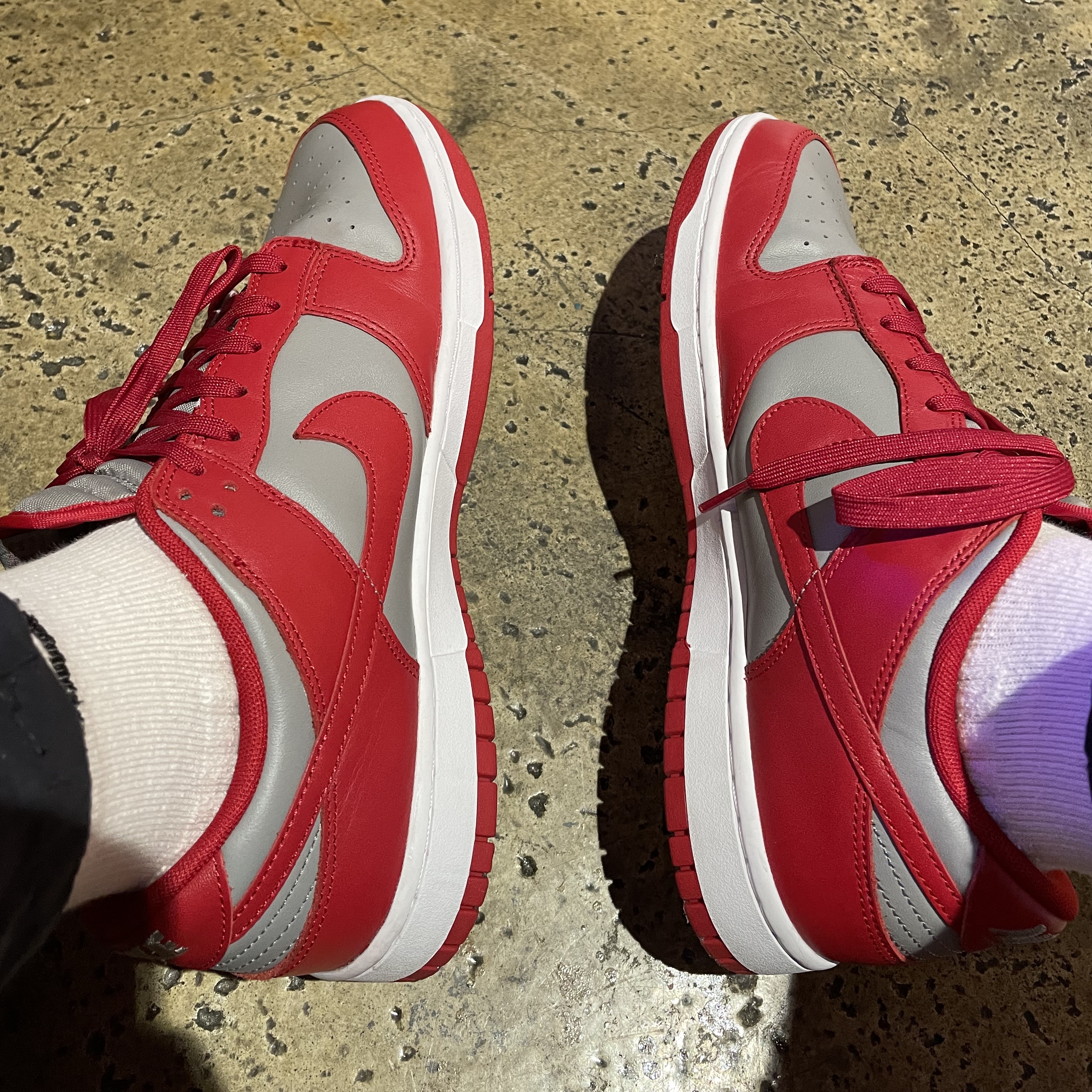 Nike Dunk Low Retro Medium Grey 착용 스타일 - 1