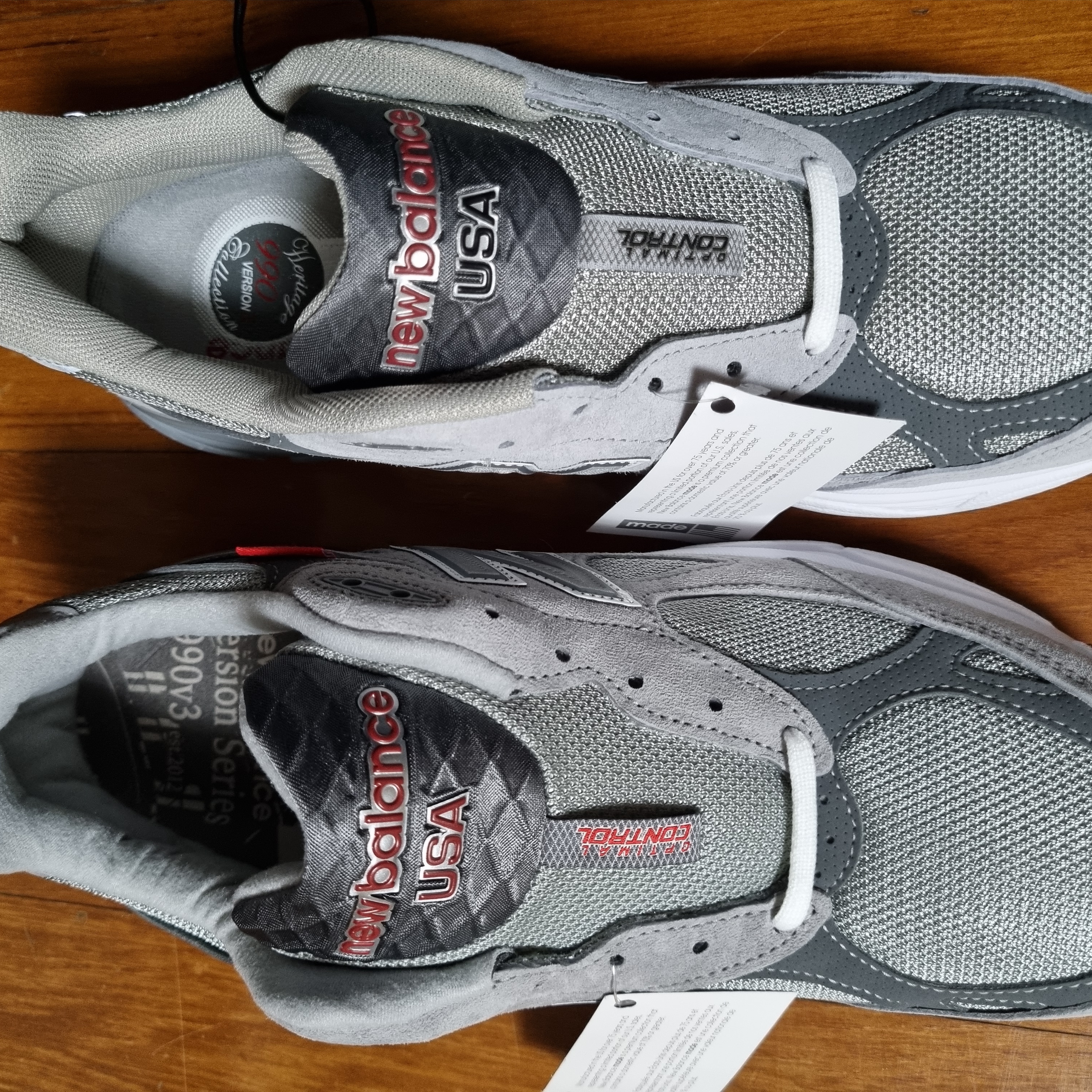 New Balance 990v3 Made in USA Grey - D Standard, New Balance 990vs3 Made in USA Grey - D Standard 착용 스타일 - 2