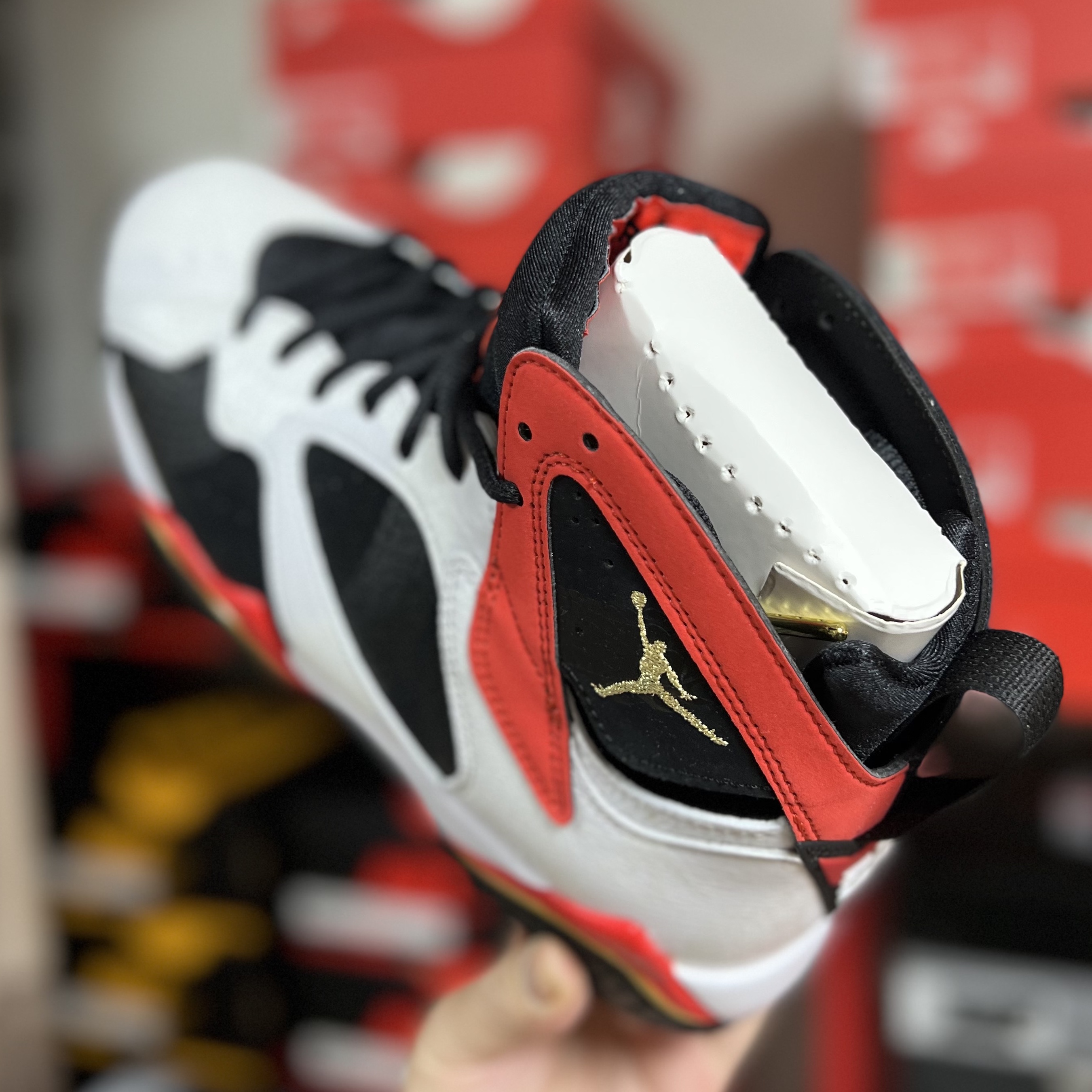 Jordan 7 Retro GC Chile Red 착용 스타일 - 2