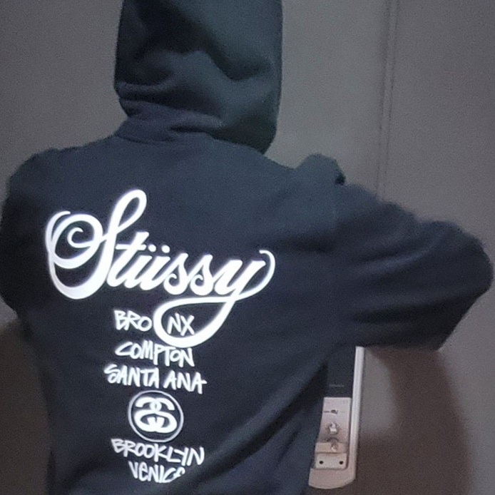 Stussy DSM World Tour Zip Hoodie Black 2021 착용 스타일