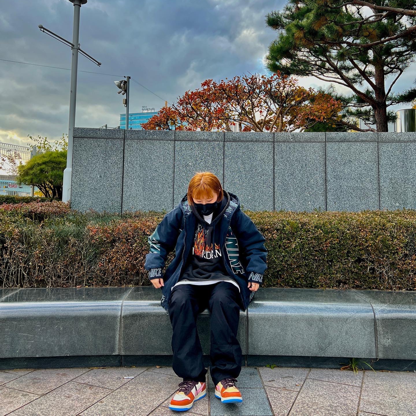 Nike x Cactus Plant Flea Market Workwear Jacket Black - Asia, Nike x Cactus Plant Flea Market Workwear Jacket Black - US/EU 착용 스타일