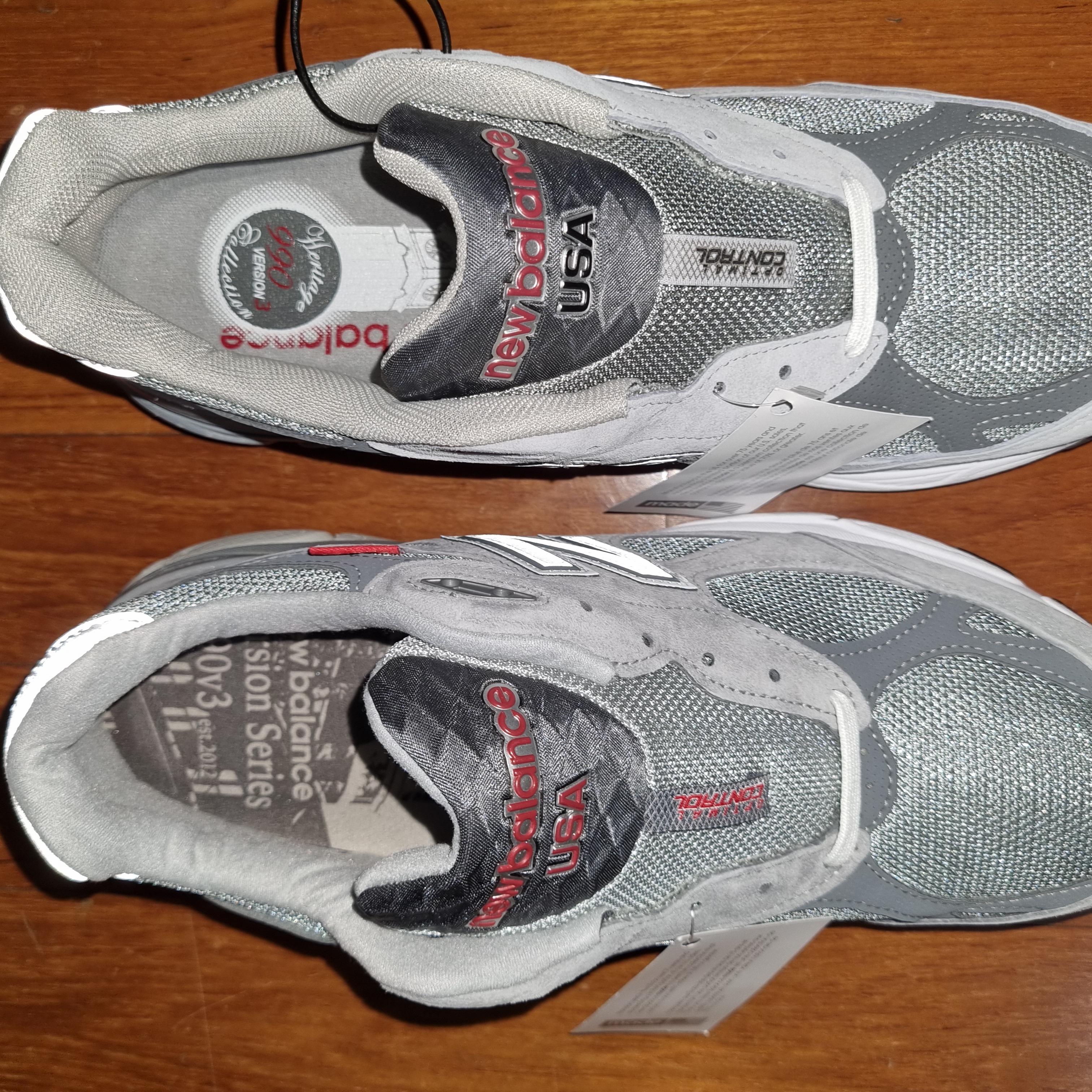 New Balance 990v3 Made in USA Grey - D Standard, New Balance 990vs3 Made in USA Grey - D Standard 착용 스타일 - 3