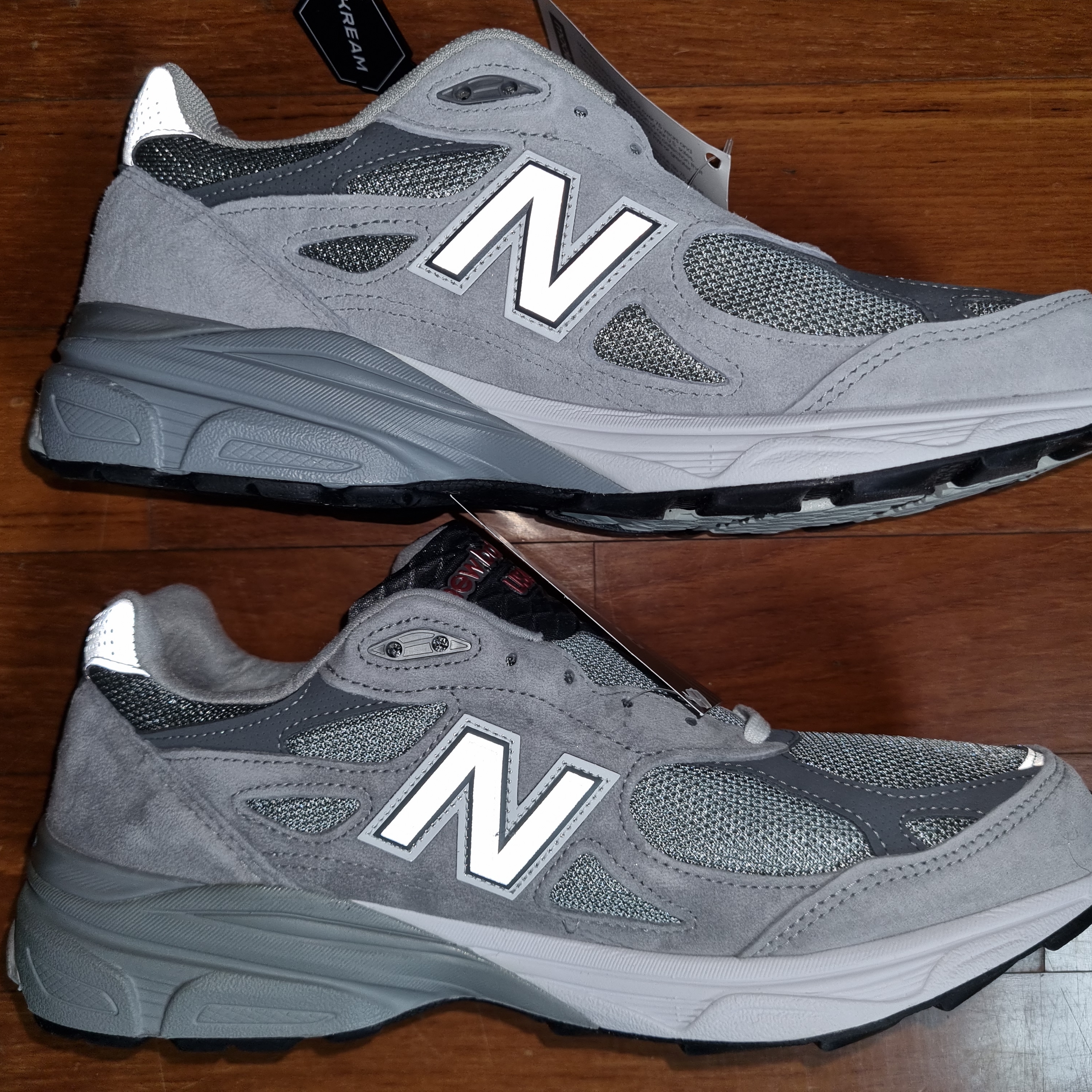 New Balance 990v3 Made in USA Grey - D Standard, New Balance 990vs3 Made in USA Grey - D Standard 착용 스타일 - 4