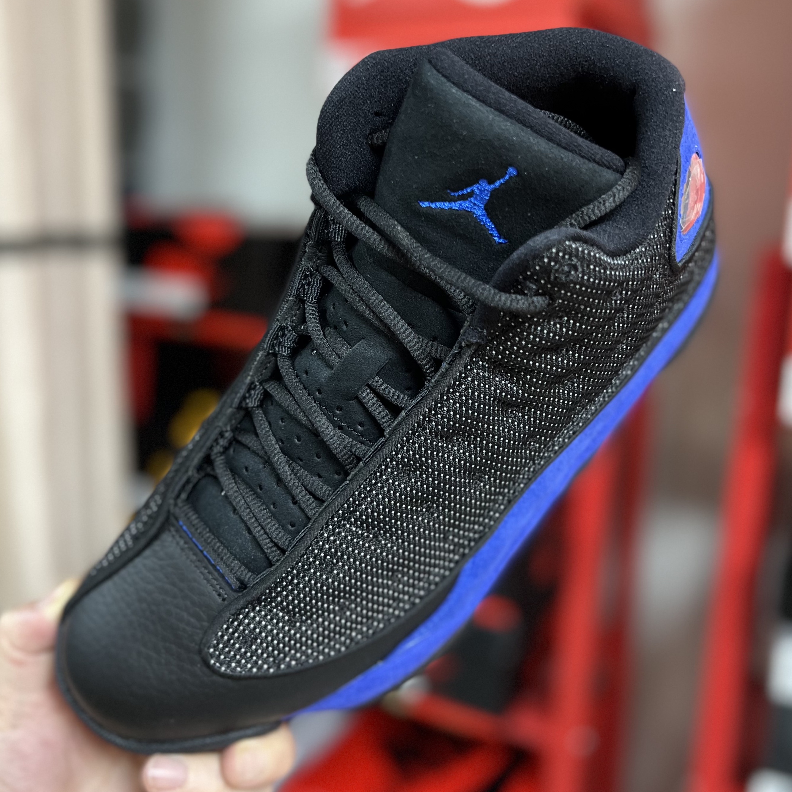 Jordan 13 Retro Black Royal 착용 스타일 - 1