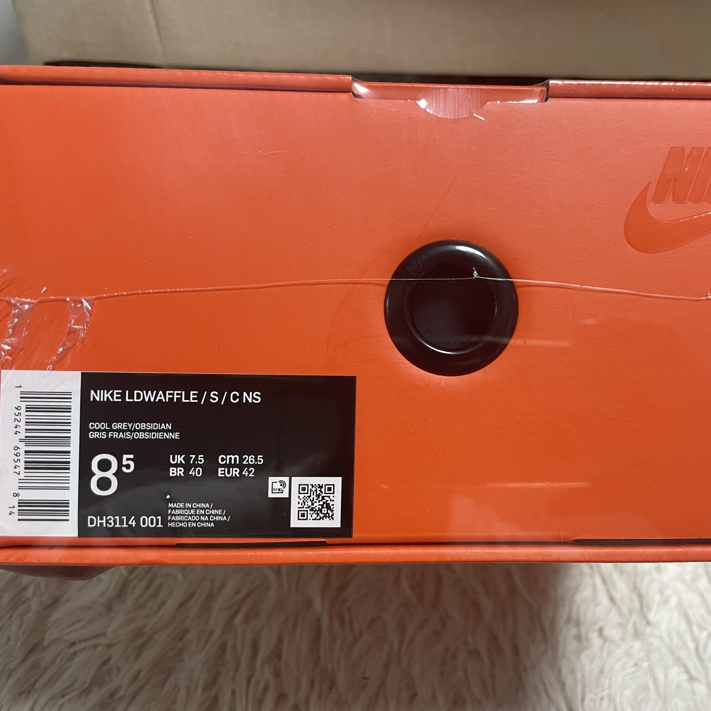 Nike x Sacai x Clot LDWaffle Cool Grey 착용 스타일 - 1