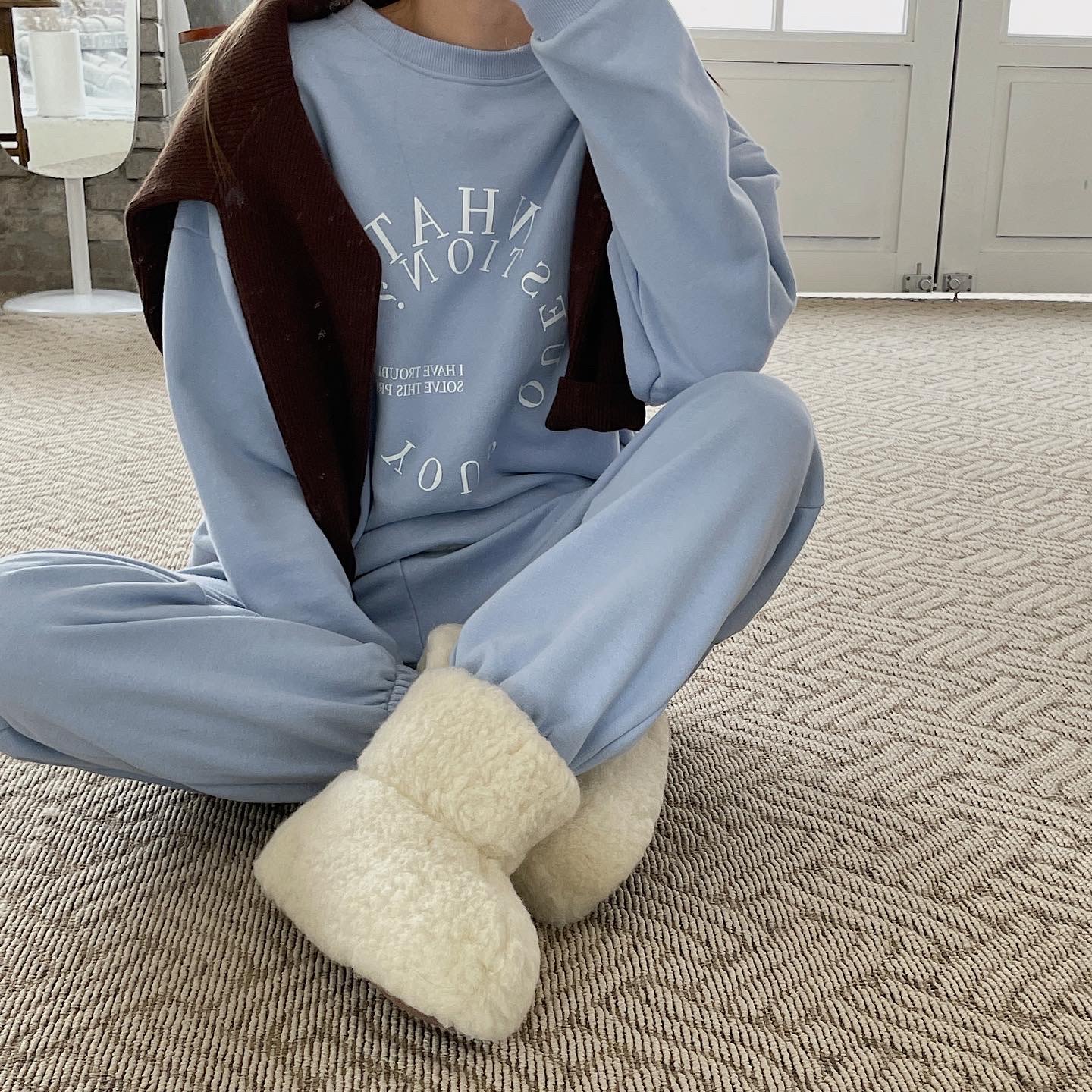 Nike x Sacai x Clot LDWaffle Cool Grey 착용 스타일 - 2