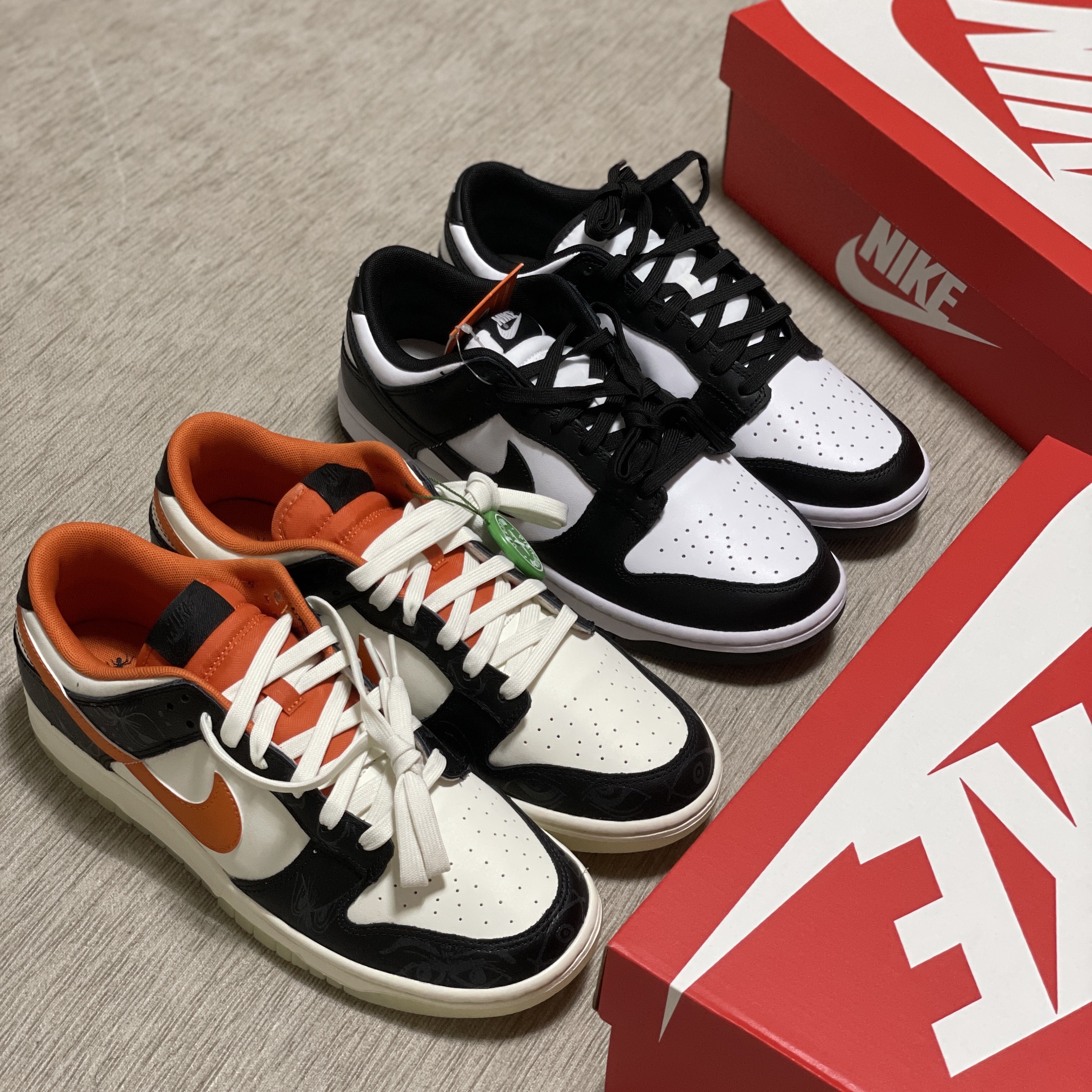 Nike Dunk Low Retro PRM Halloween, Nike Dunk Low Retro Black 착용 스타일 - 1