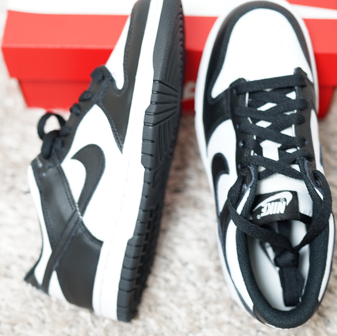 (GS) Nike Dunk Low Black 착용 스타일 - 4