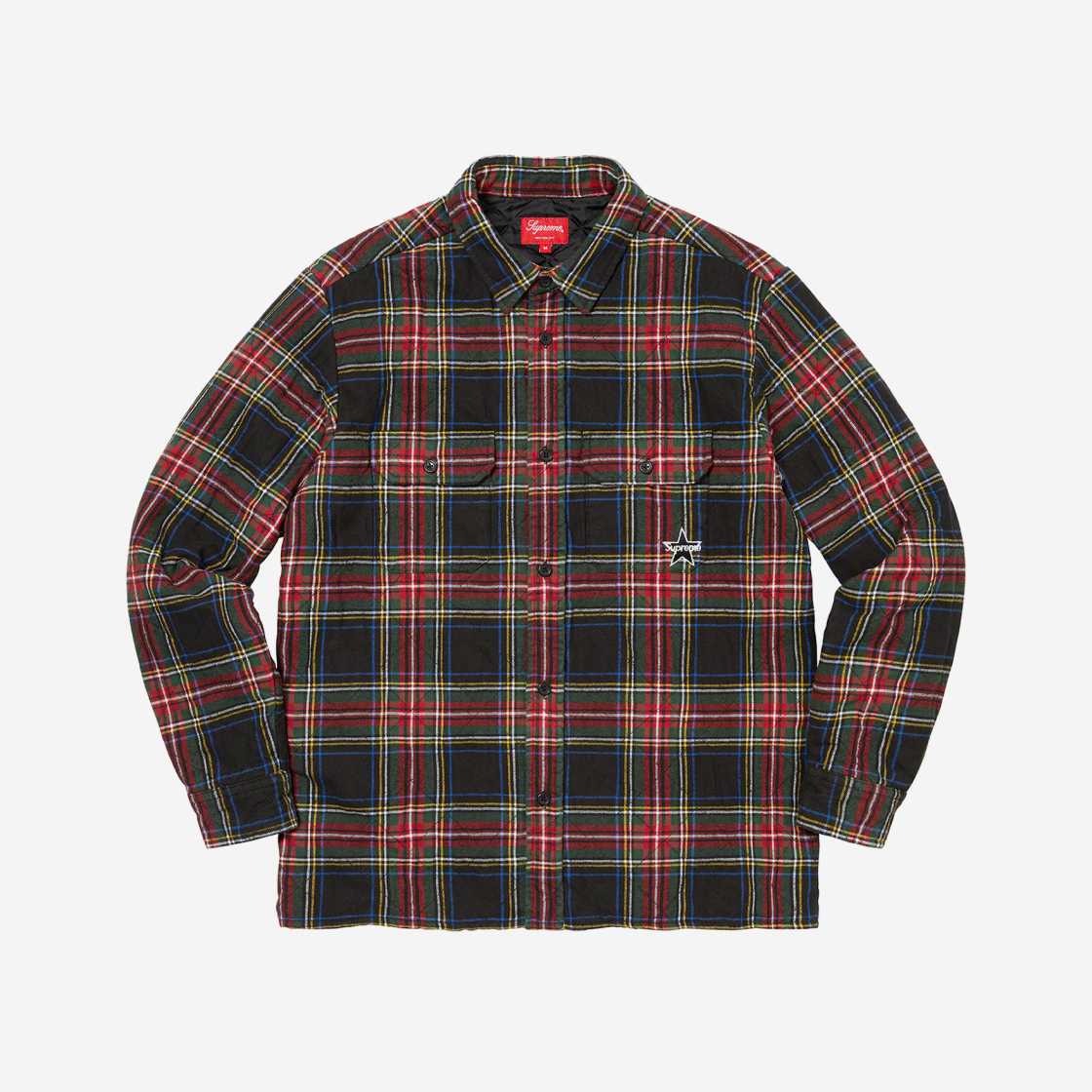 20AW Supreme Quilted Flannel Shirt Lサイズ