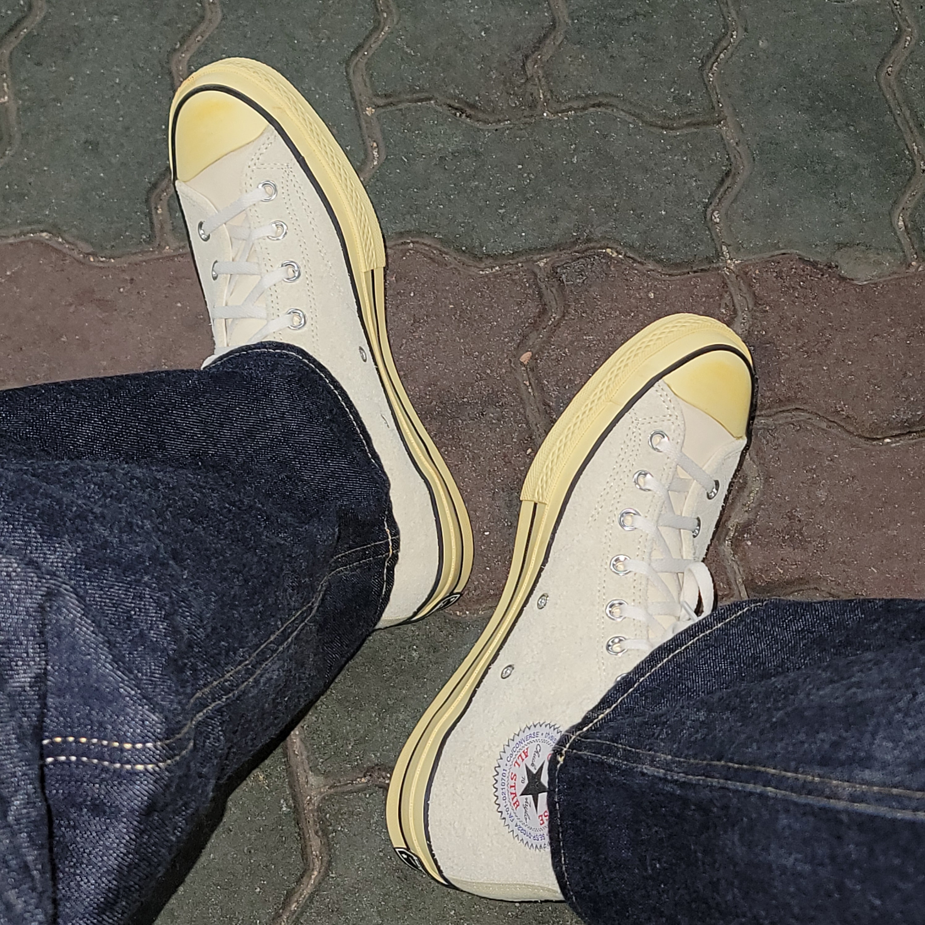 Converse x Thisisneverthat Chuck 70 High Lemon Icing 착용 스타일