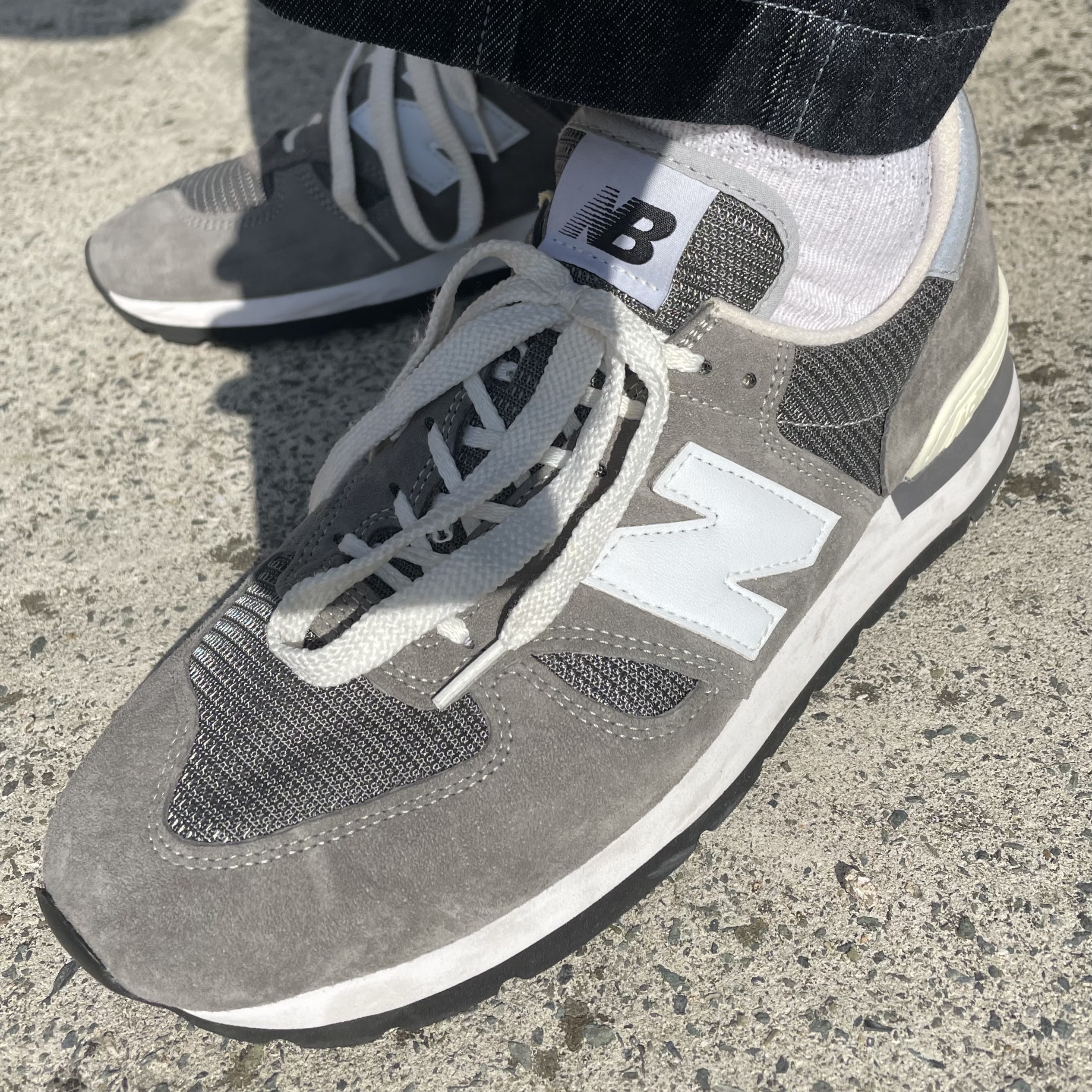 New Balance 990 Made in USA Grey 착용 스타일