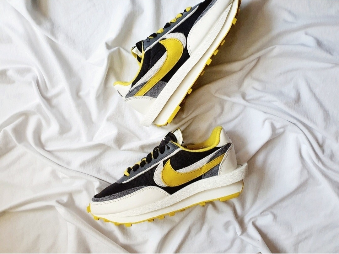 Nike x Sacai x Undercover LDWaffle Black Bright Citron 착용 스타일 - 2