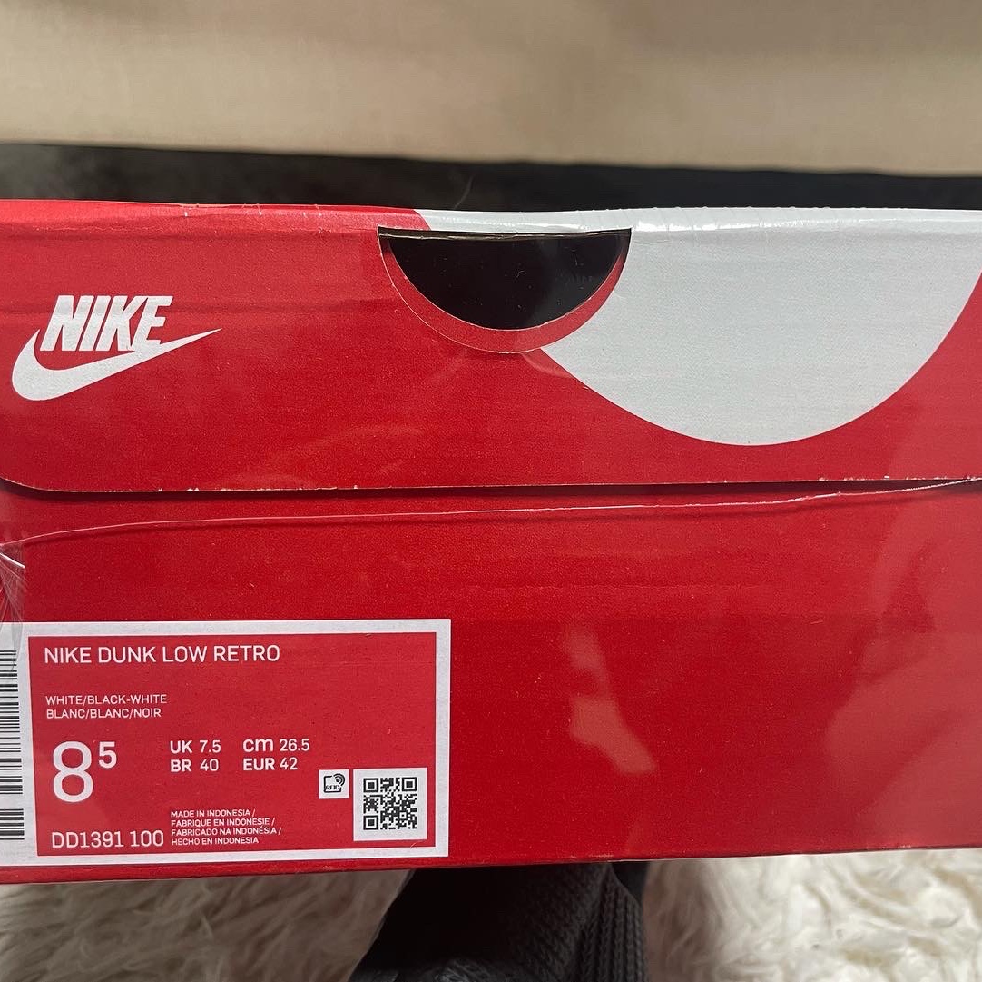 Nike Dunk Low Retro Black 착용 스타일 - 1