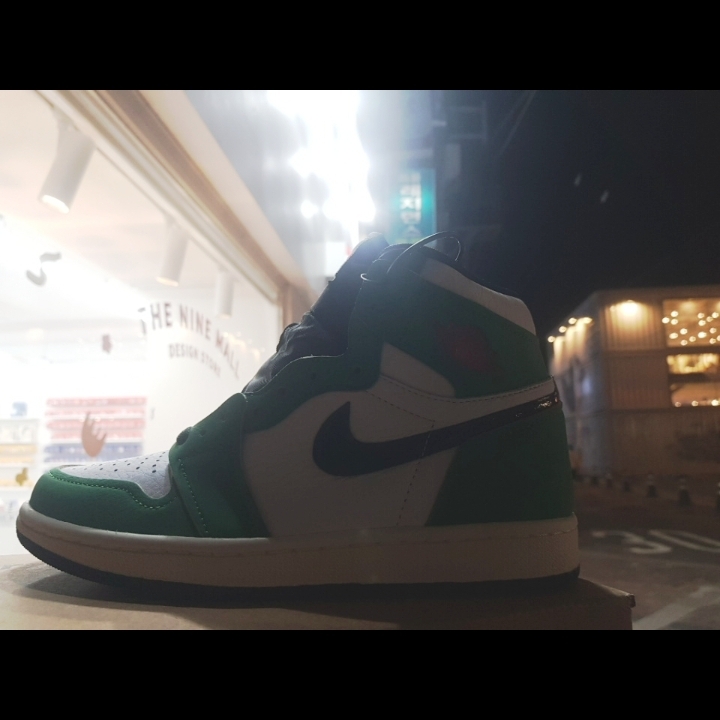 (W) Jordan 1 Retro High OG Lucky Green 착용 스타일