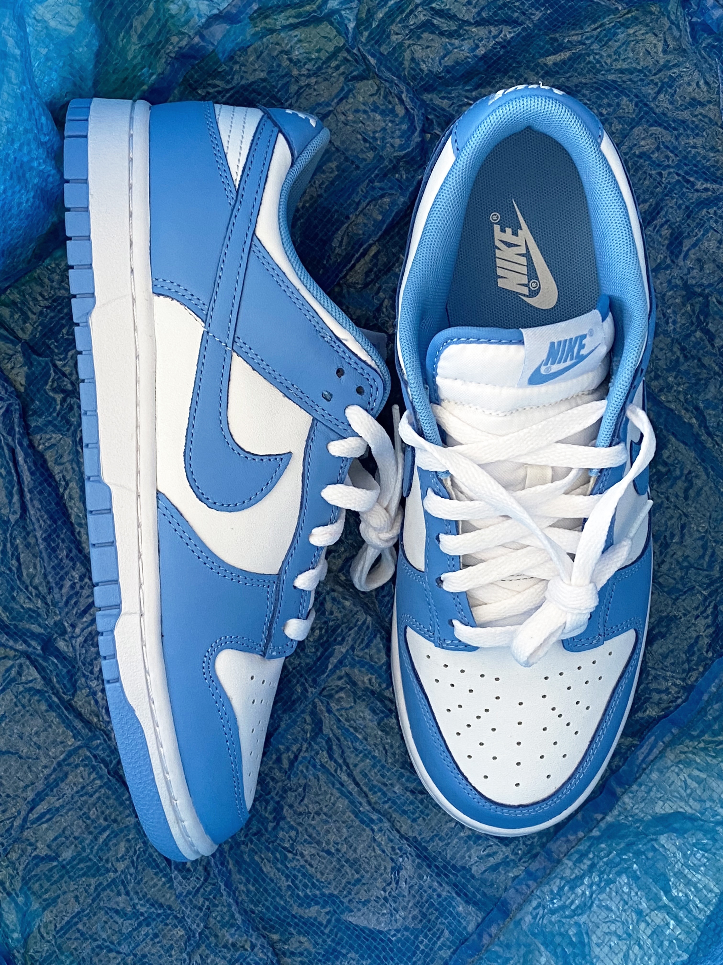 Nike Dunk Low Retro University Blue 착용 스타일 - 3