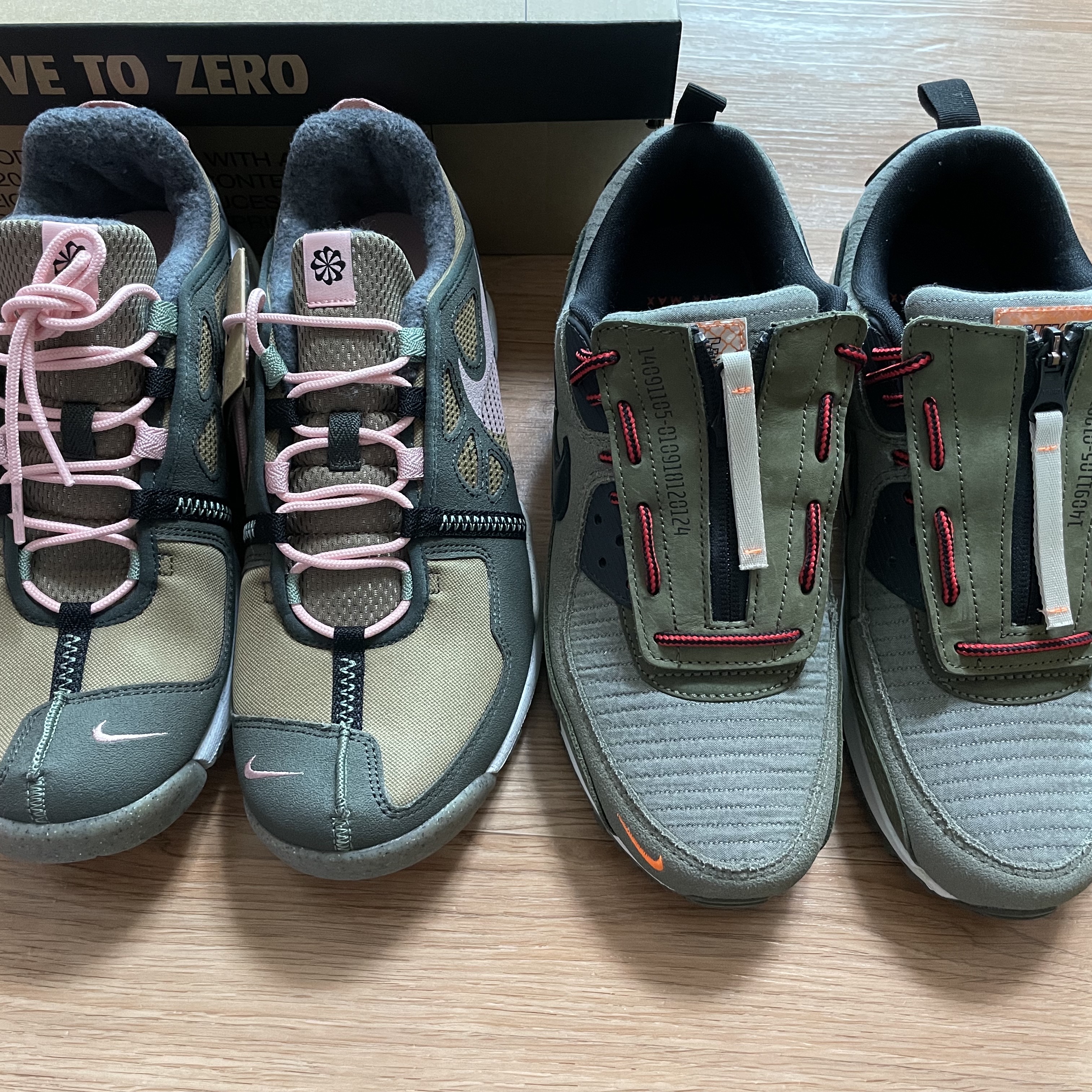 Nike Free Terra Vista Brown Kelp and Pink Glaze, Nike Air Max 90 SE Surplus Supply 착용 스타일 - 2