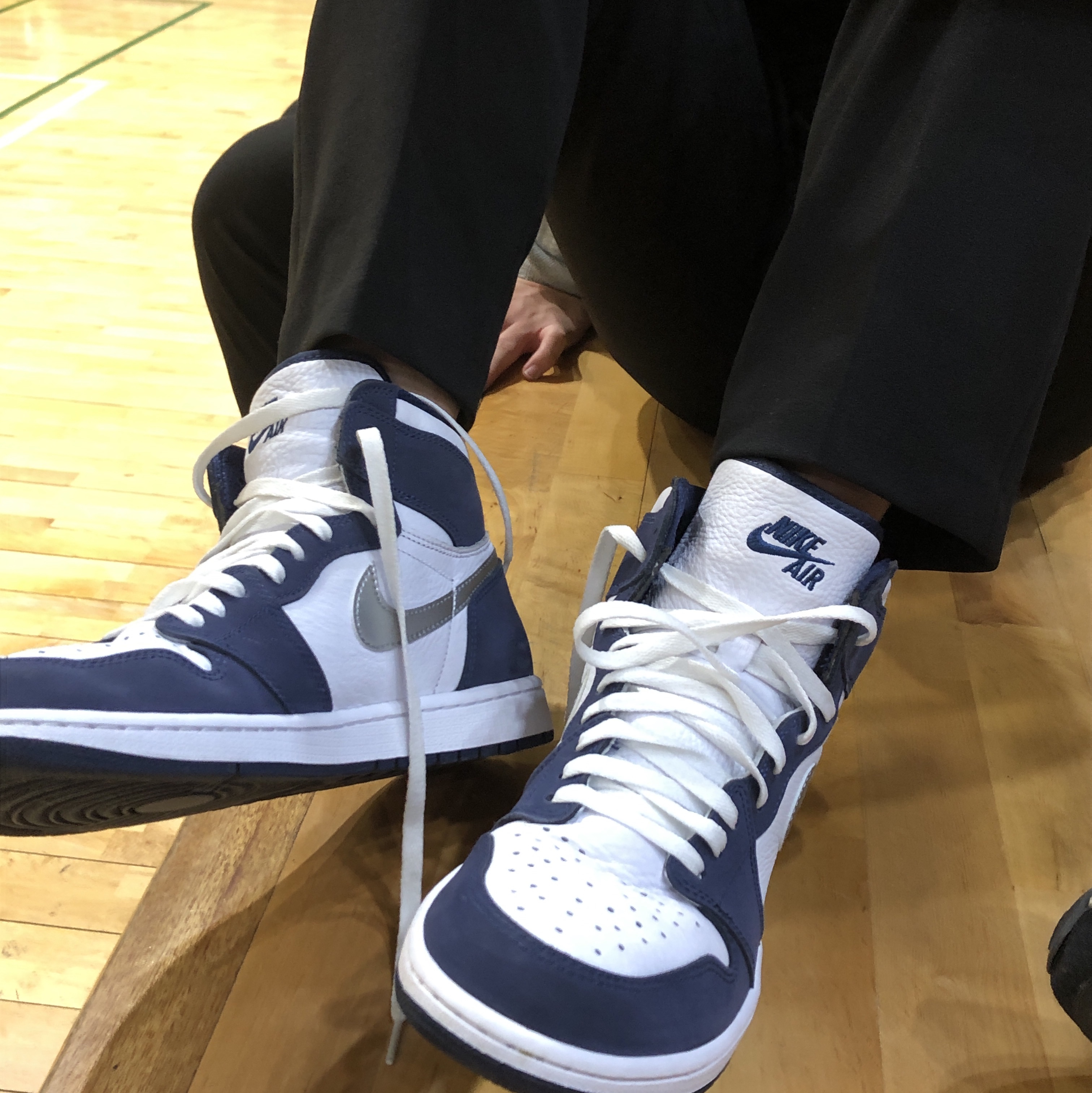 Jordan 1 Retro High OG CO.JP Midnight Navy 착용 스타일 - 1