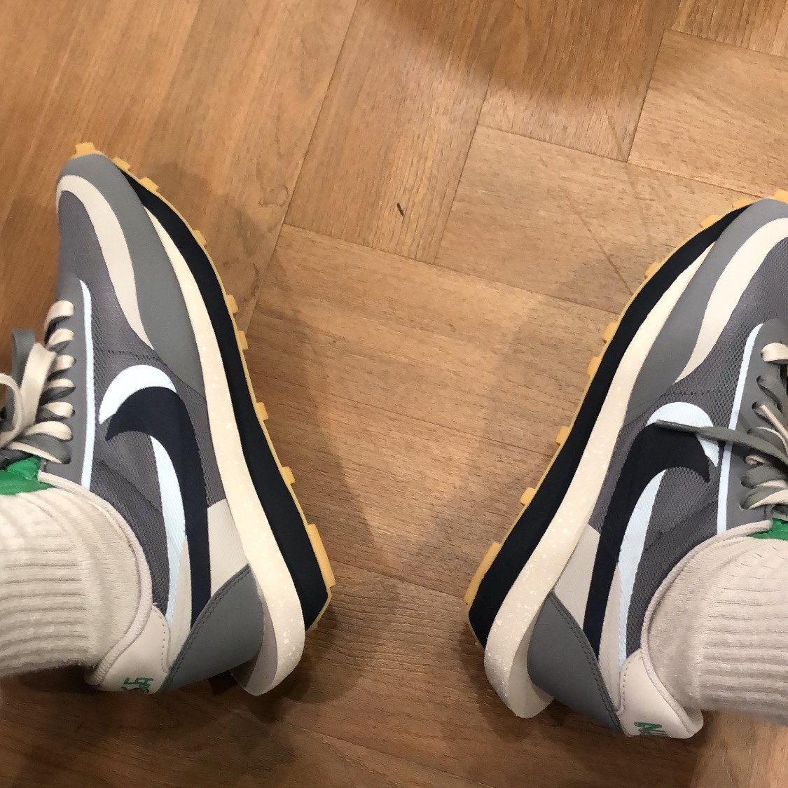 Nike x Sacai x Clot LDWaffle Cool Grey 착용 스타일