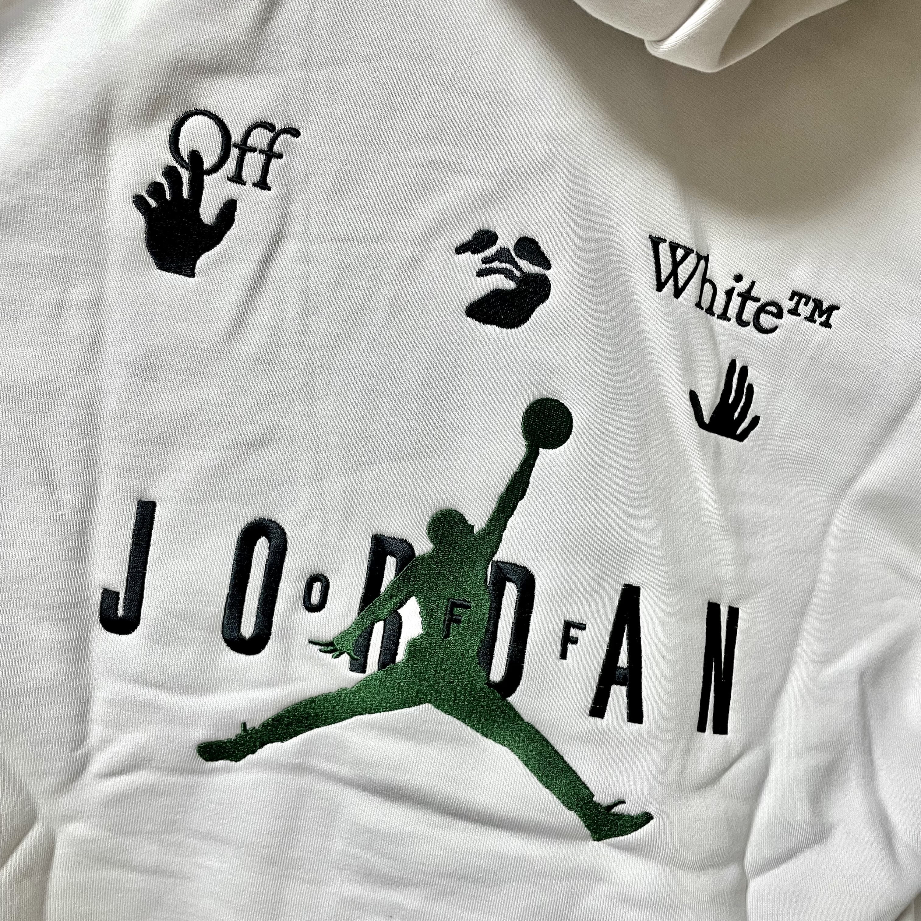 Jordan x Off-White Hoodie Phantom - Asia 착용 스타일 - 2