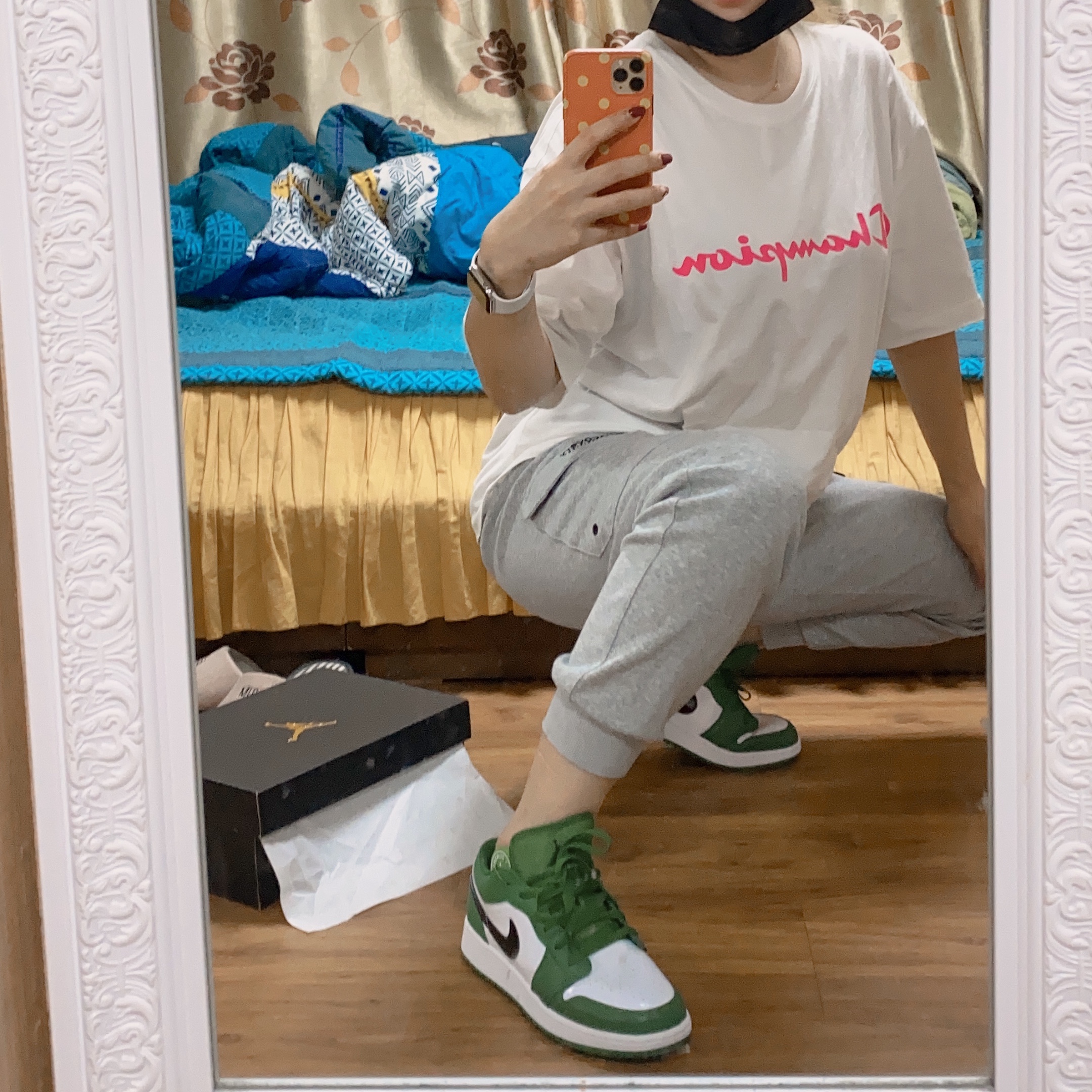 (GS) Jordan 1 Low Pine Green 착용 스타일 - 2