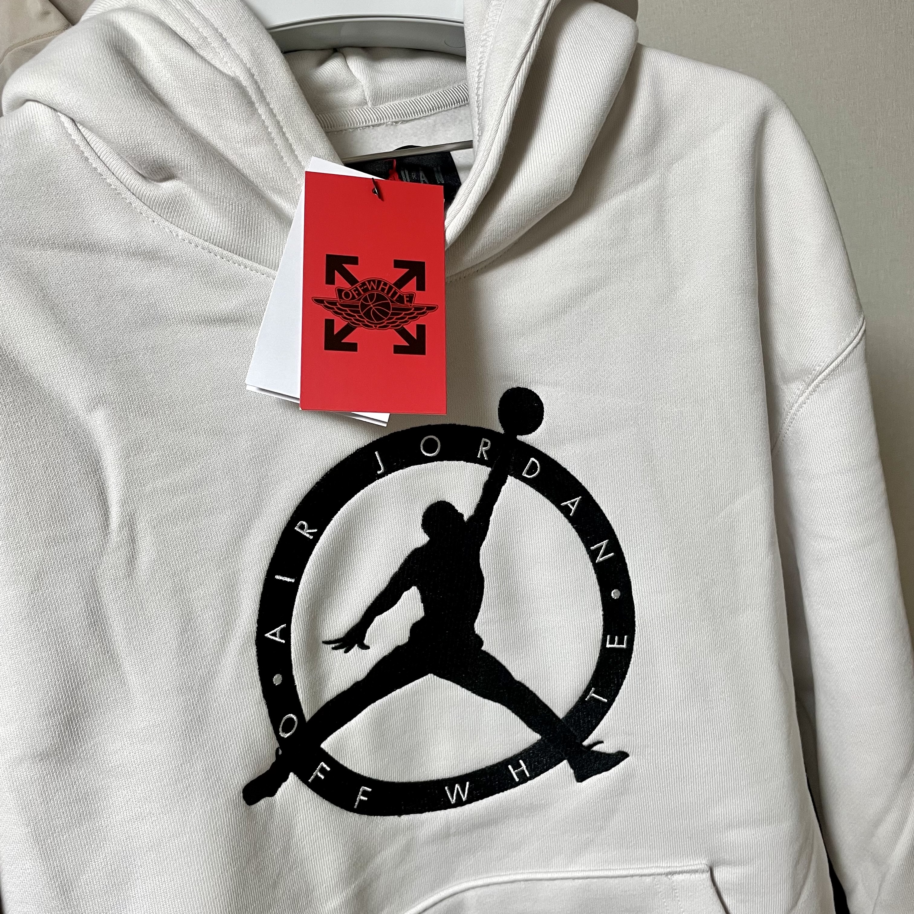 Jordan x Off-White Hoodie Phantom - Asia 착용 스타일 - 1