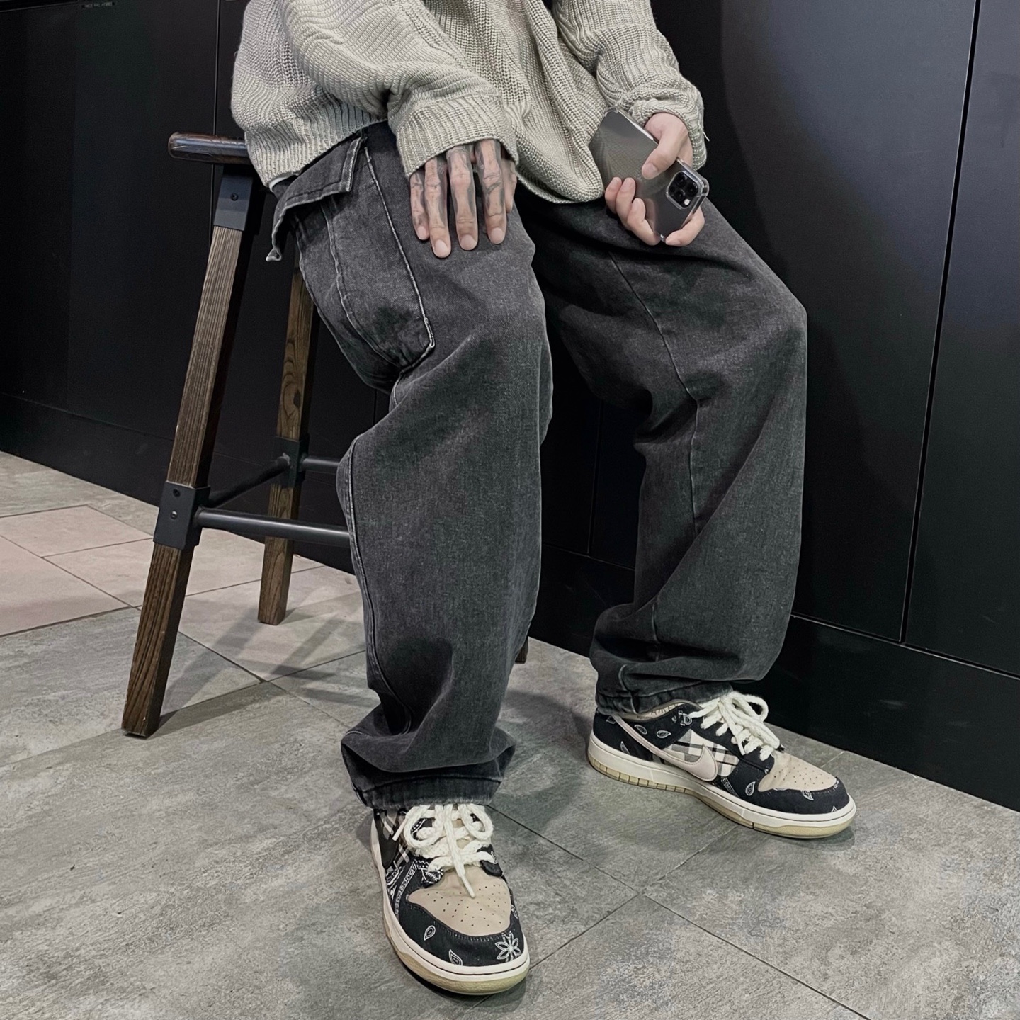 Nike x Travis Scott SB Dunk Low 착용 스타일