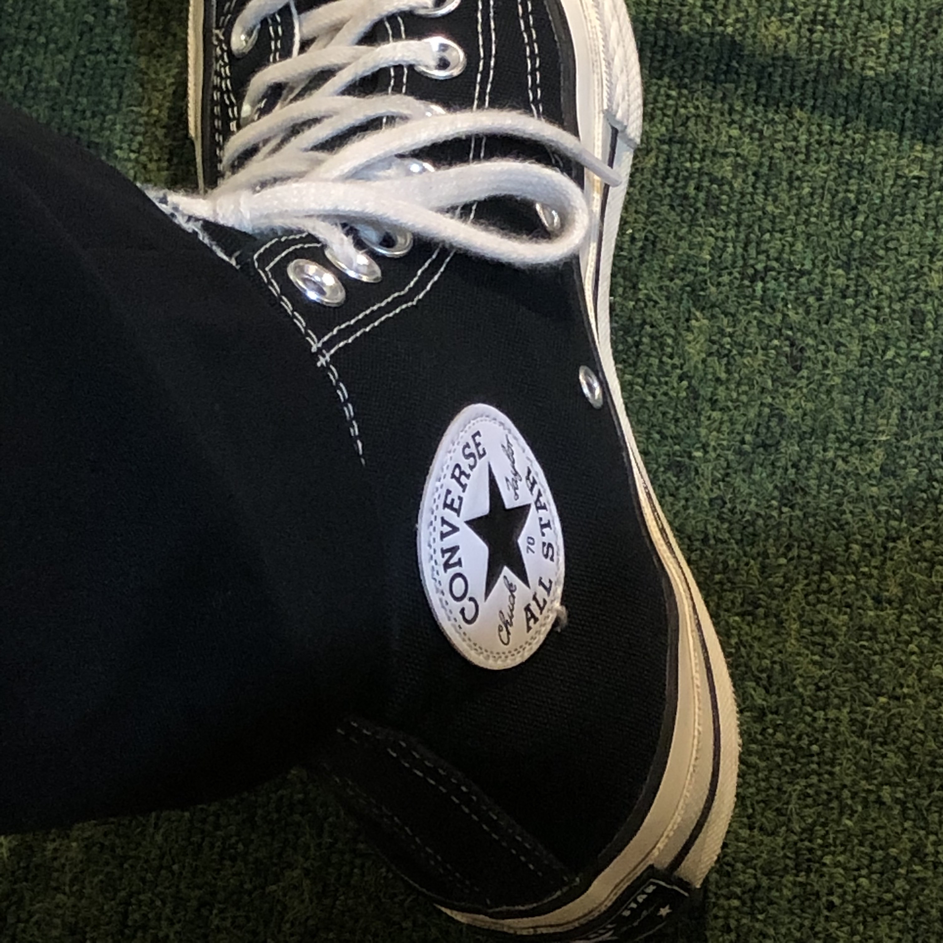 Converse Chuck 70 Hi Black 착용 스타일 - 1
