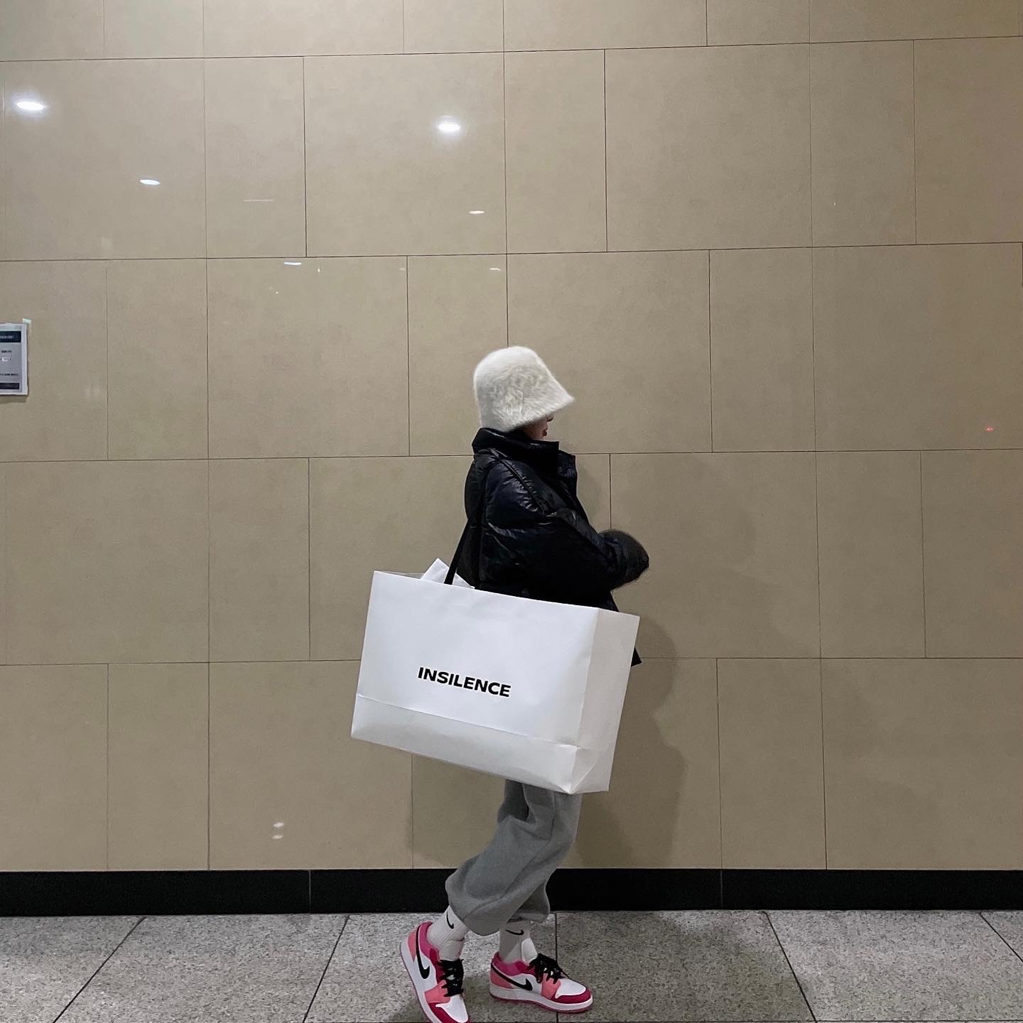 (GS) Jordan 1 Low Rush Pink 착용 스타일