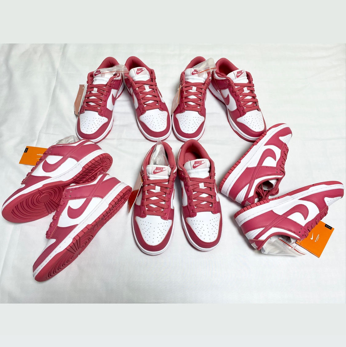 (W) Nike Dunk Low Archeo Pink 착용 스타일