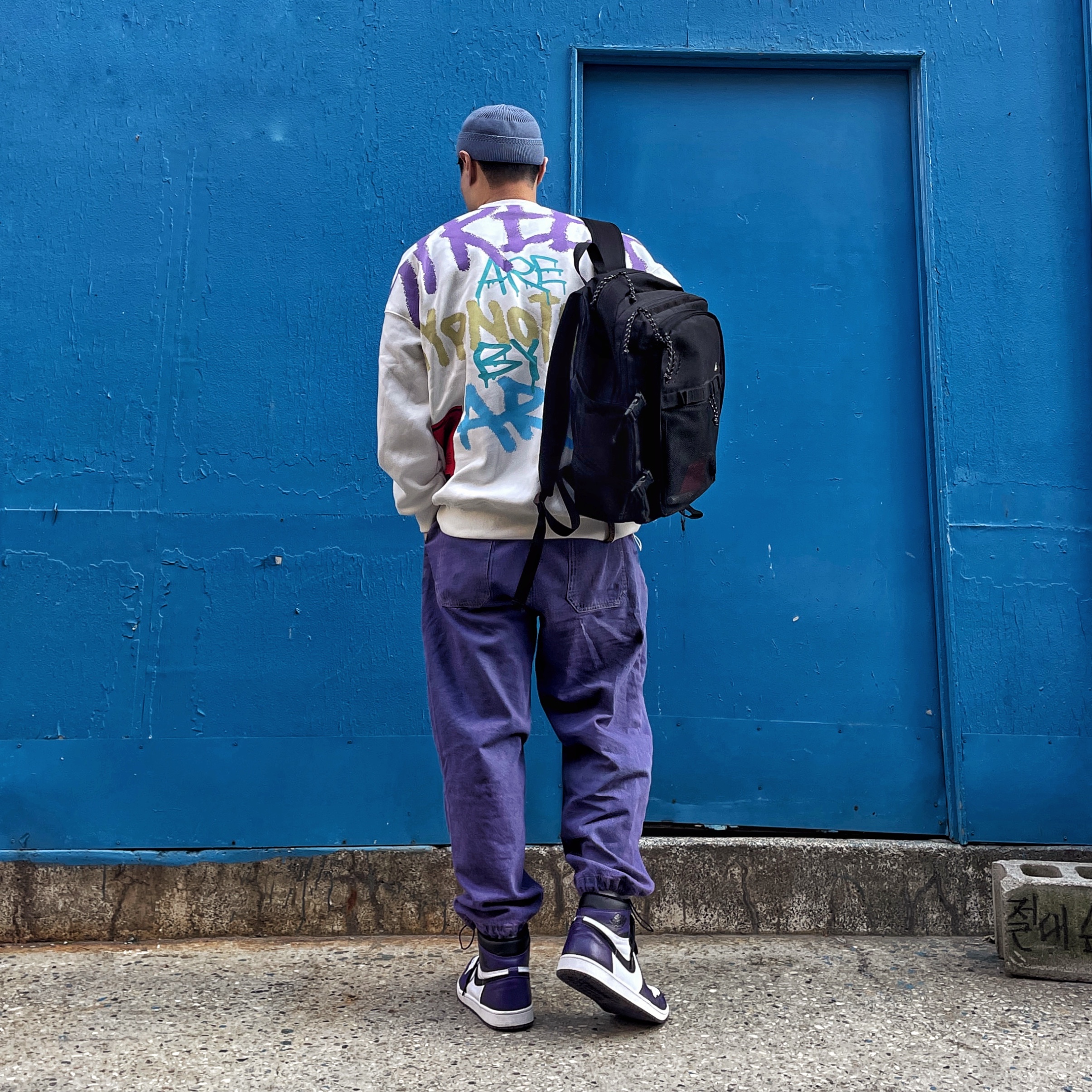Jordan 1 Retro High OG Court Purple 2020 착용 스타일 - 2