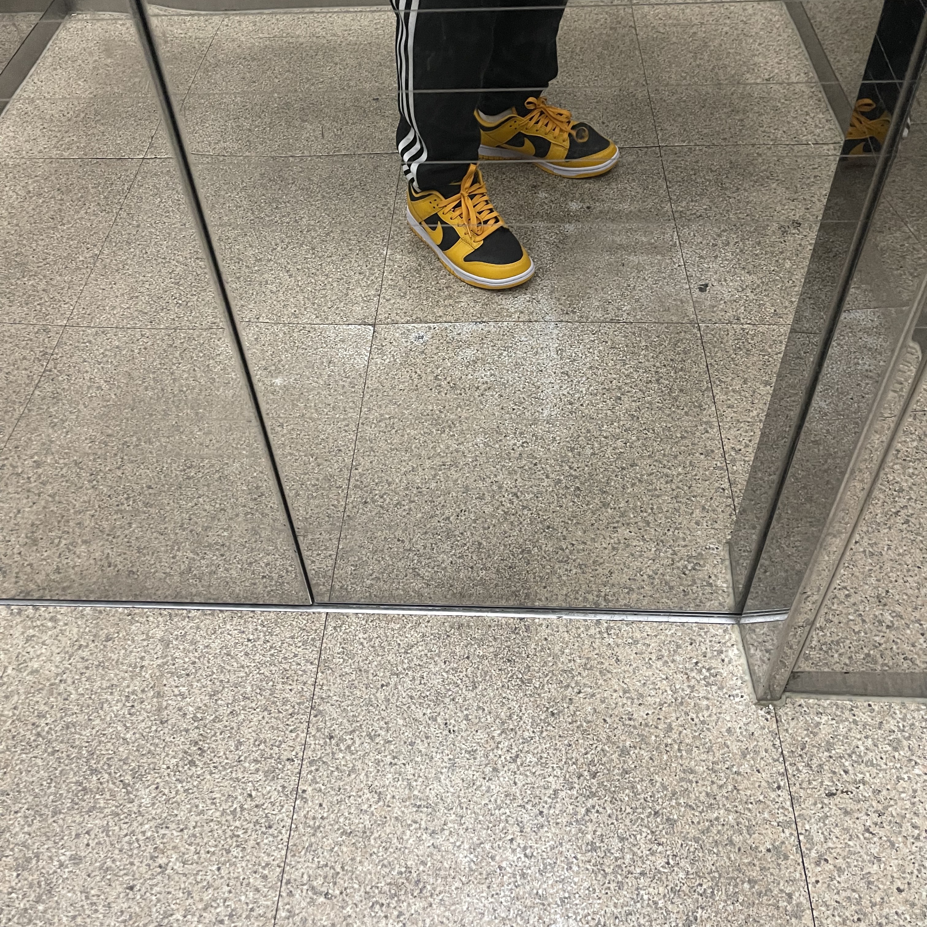 Nike Dunk Low Retro Championship Goldenrod 착용 스타일