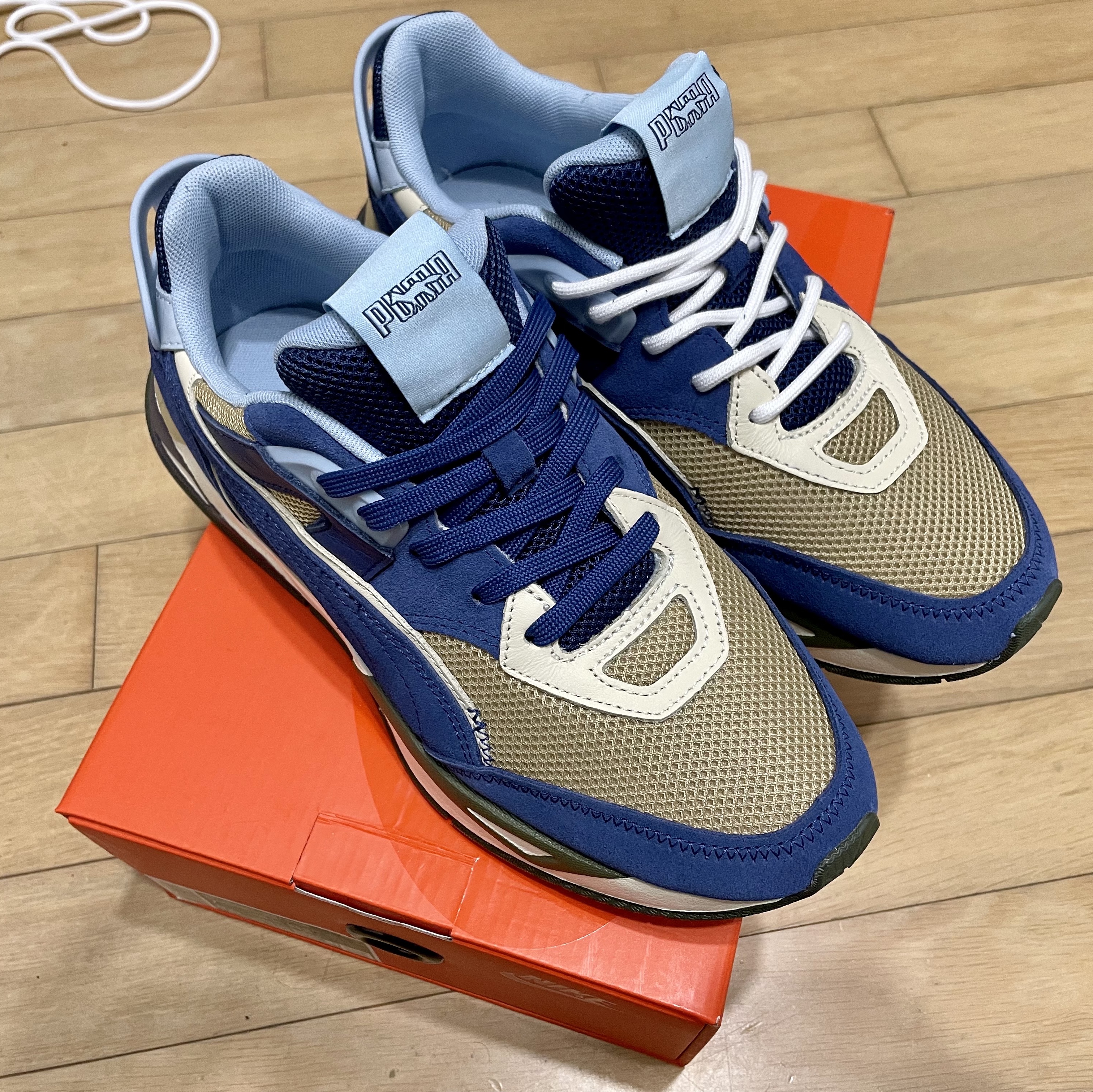 Puma x Maison Kitsune Mirage Blue Depths 착용 스타일
