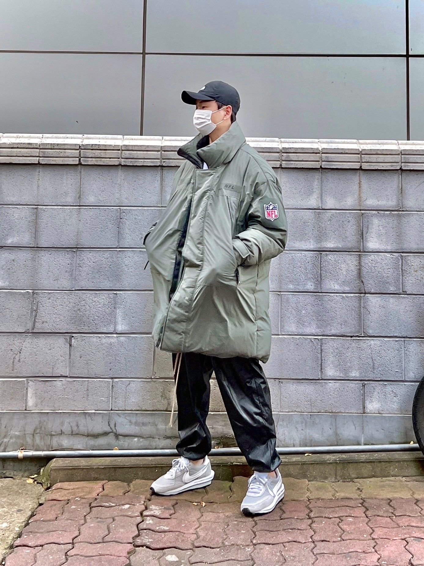 Nike x Sacai x Fragment LDWaffle Light Smoke Grey 착용 스타일