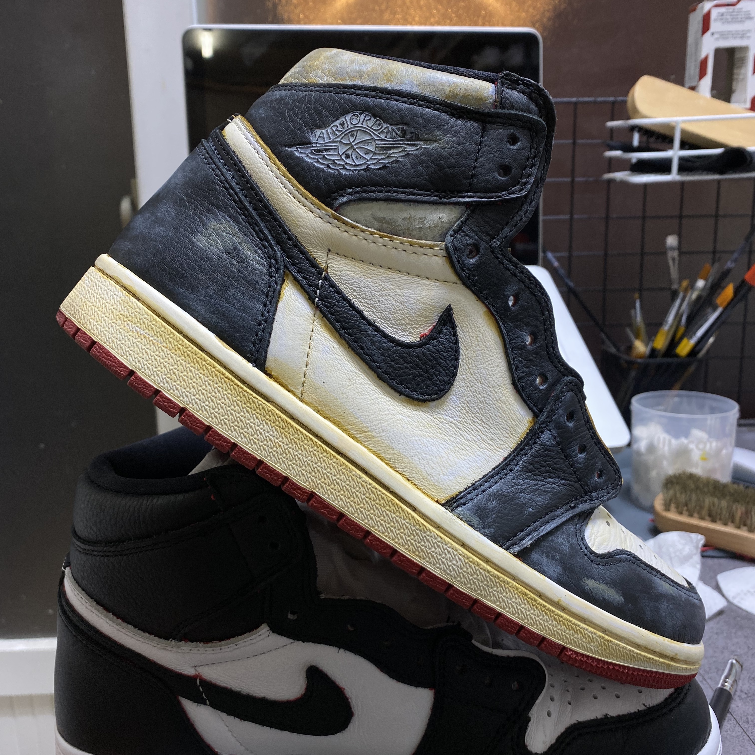 Jordan 1 Retro High OG Bloodline 착용 스타일 - 1