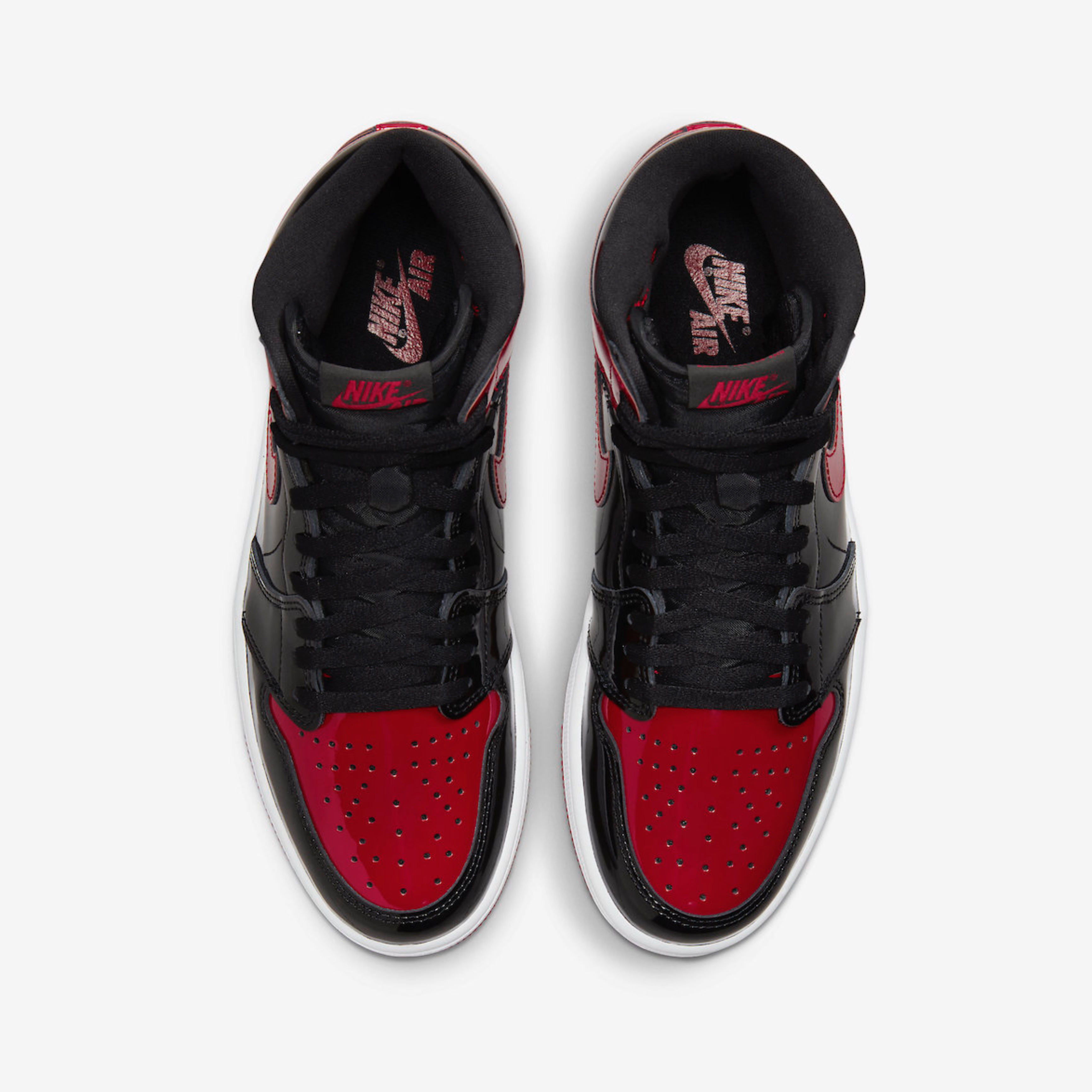 Jordan 1 Retro High OG Patent Bred, (GS) Jordan 1 Retro High OG Patent Bred 착용 스타일 - 4