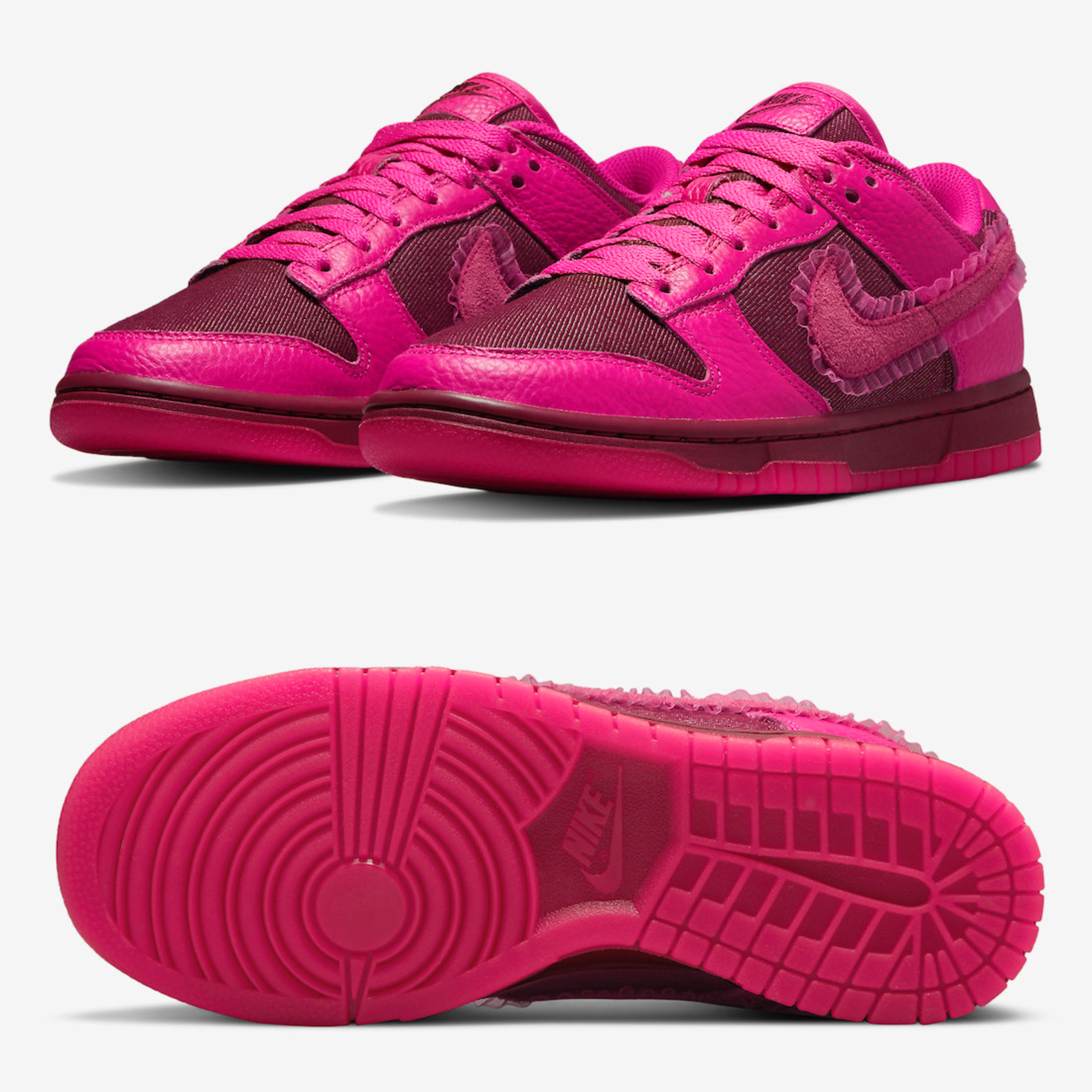 (W) Nike Dunk Low Prime Pink 착용 스타일 - 2