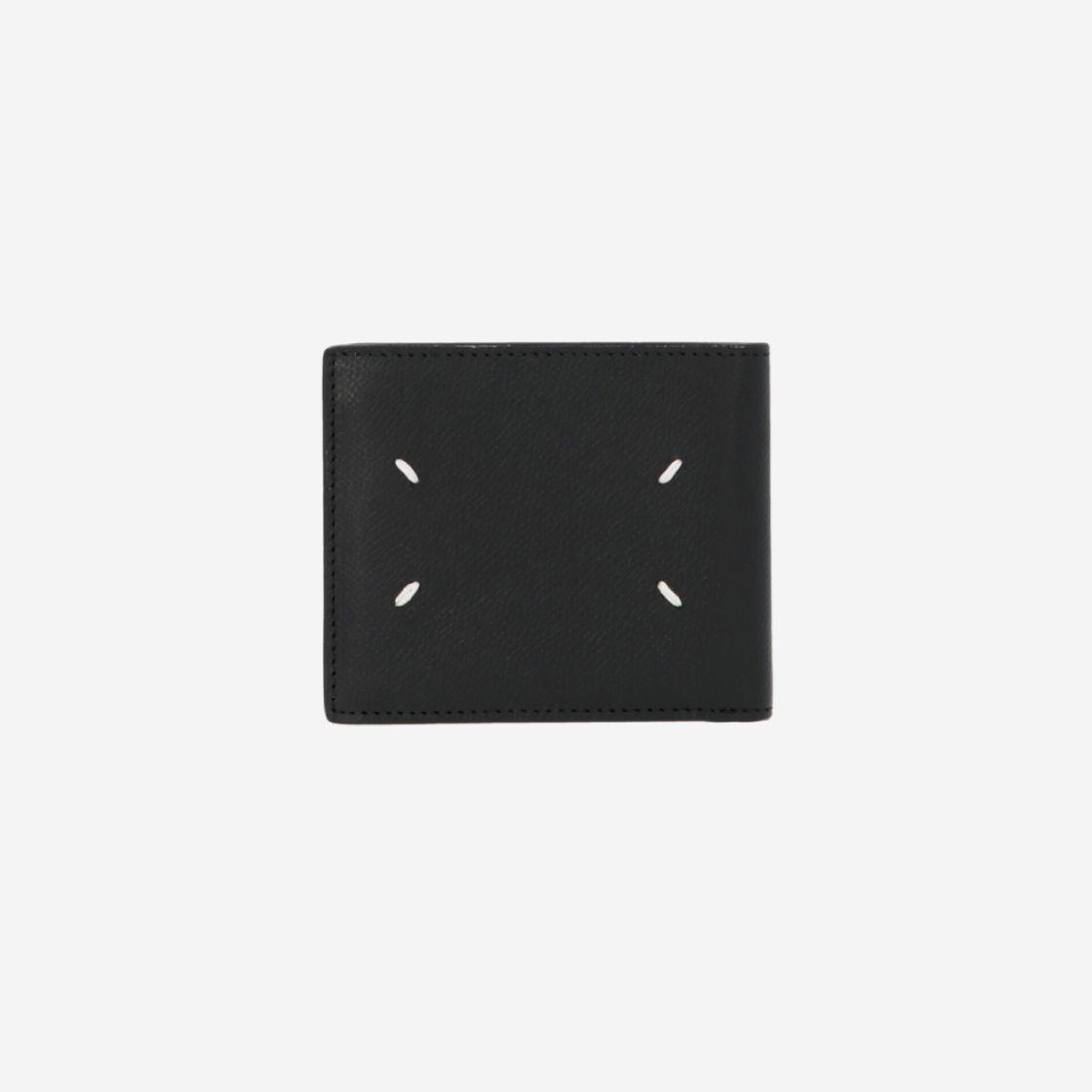 S35UI0435P0399T8013 Maison Margiela Grainy Leather Bi-Fold Wallet Black