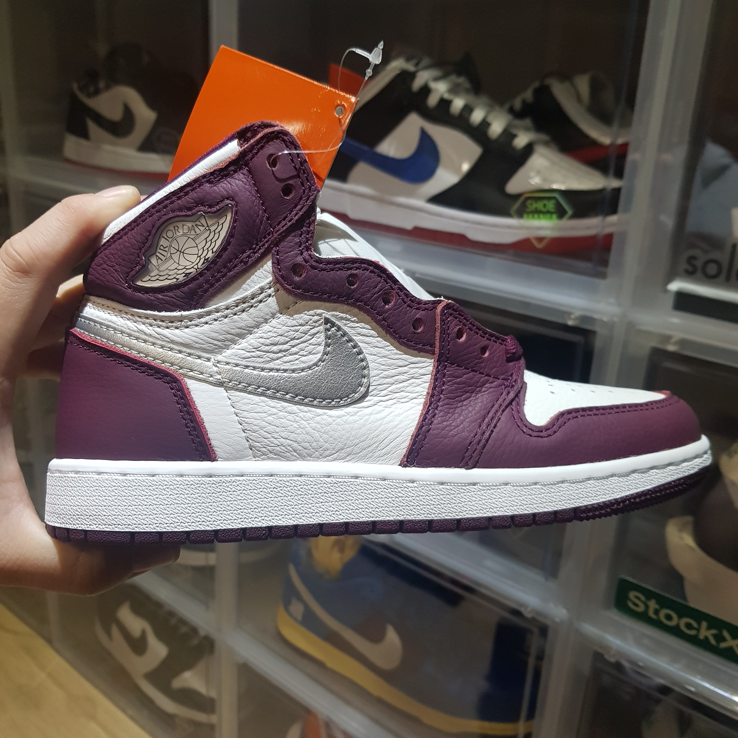 Jordan 1 Retro High OG Bordeaux, (GS) Jordan 1 Retro High OG Bordeaux 착용 스타일