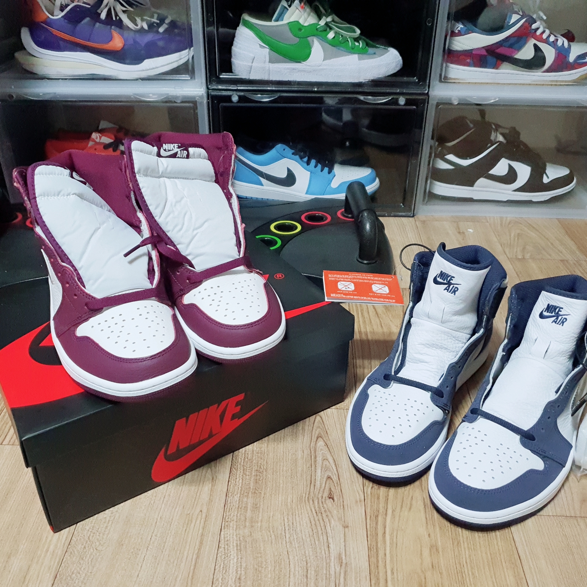 Jordan 1 Retro High OG Bordeaux, Jordan 1 Retro High OG CO.JP Midnight Navy 착용 스타일 - 5